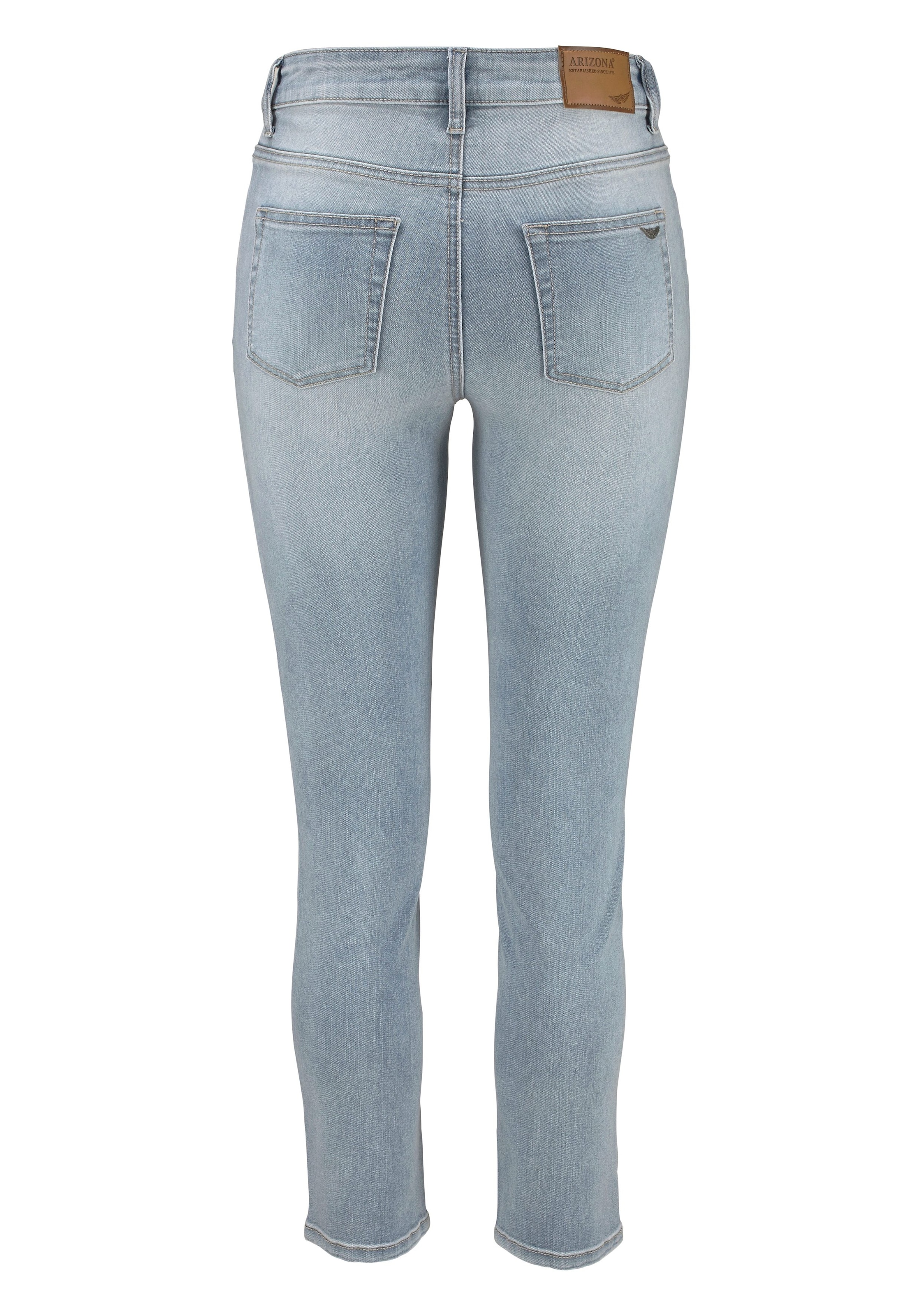 Arizona 7/8-Jeans »Shaping«, eng anliegend, Röhrenjeans, Used-Waschung, High-Waist, 7/8-Länge