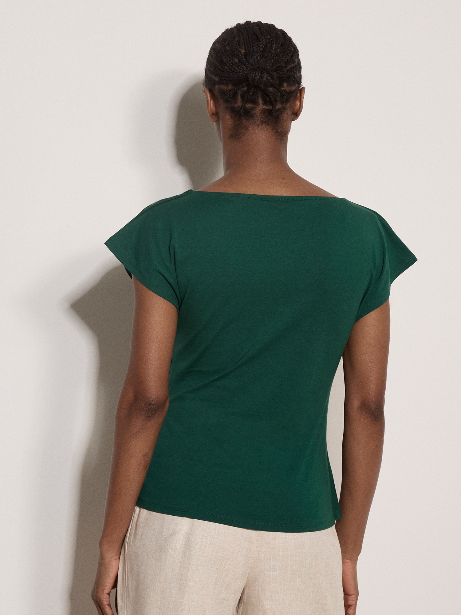 Apricot Shirttop »Top« in Wickeloptik