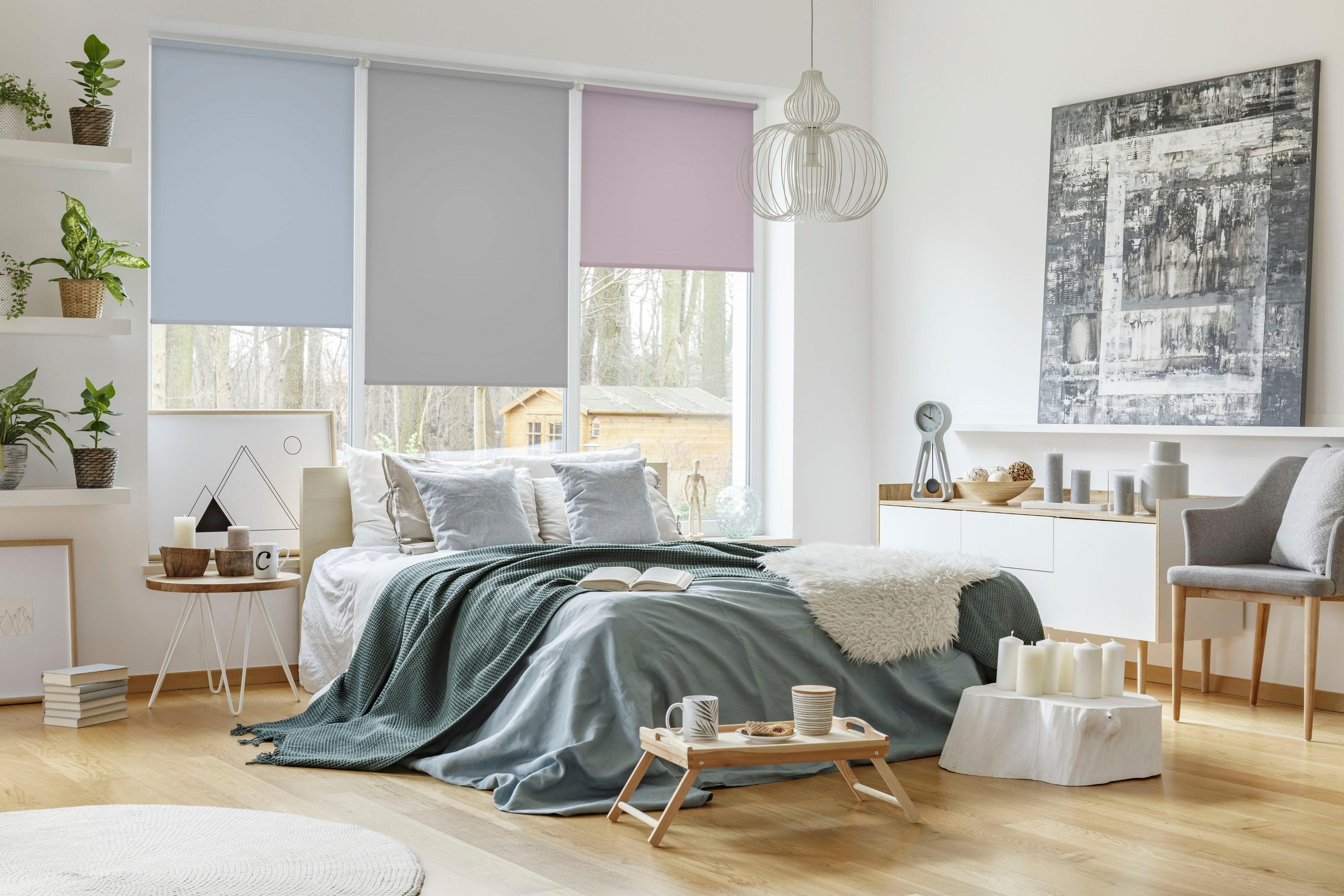 GARDINIA Seitenzugrollo »EASYFIX Rollo Uni« Lichtschutz Sichtschutz mit Bohren/ohne Bohren freihängend in sanften Pastelltönen
