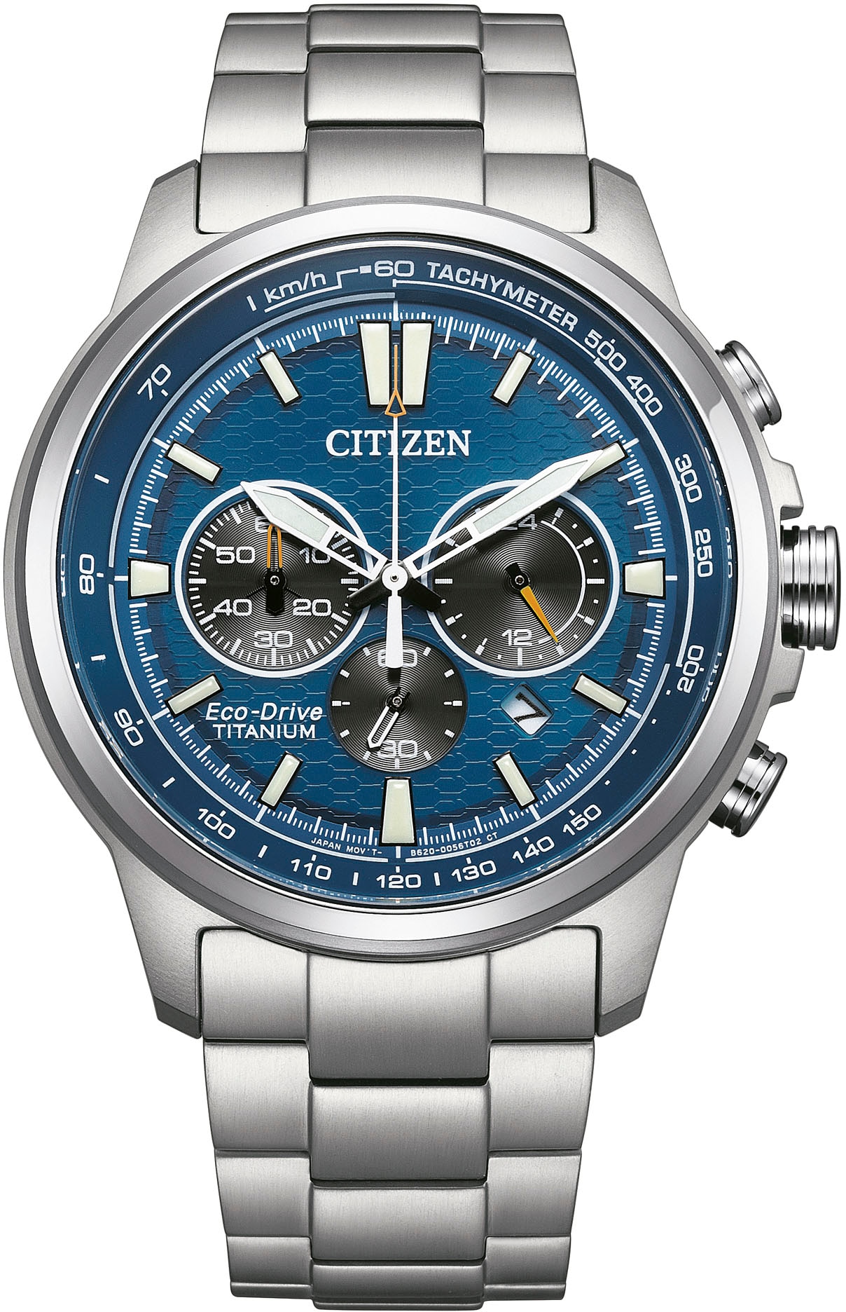 Citizen Chronograph »CA4570-88L«, Armbanduhr, Herrenuhr, Solar, Titan, Stoppfunktion