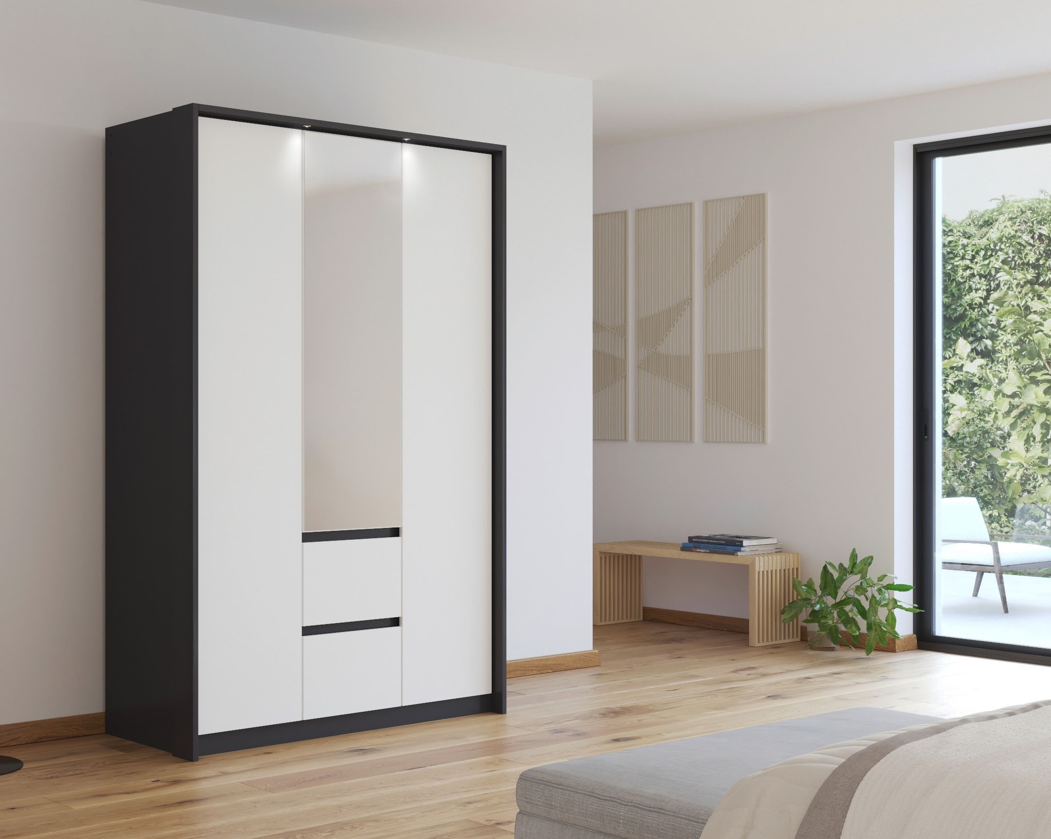 rauch Drehtürenschrank "Mainz mit Spiegel und Passepartout" optional mit Be günstig online kaufen