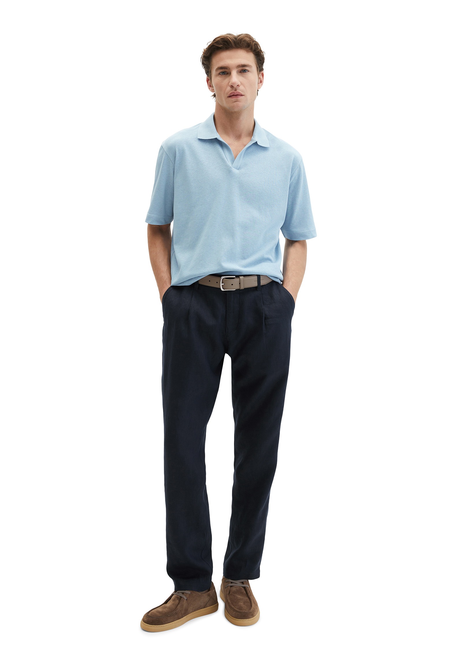 Marc O'Polo Poloshirt »aus Baumwoll-Leinen-Mix«