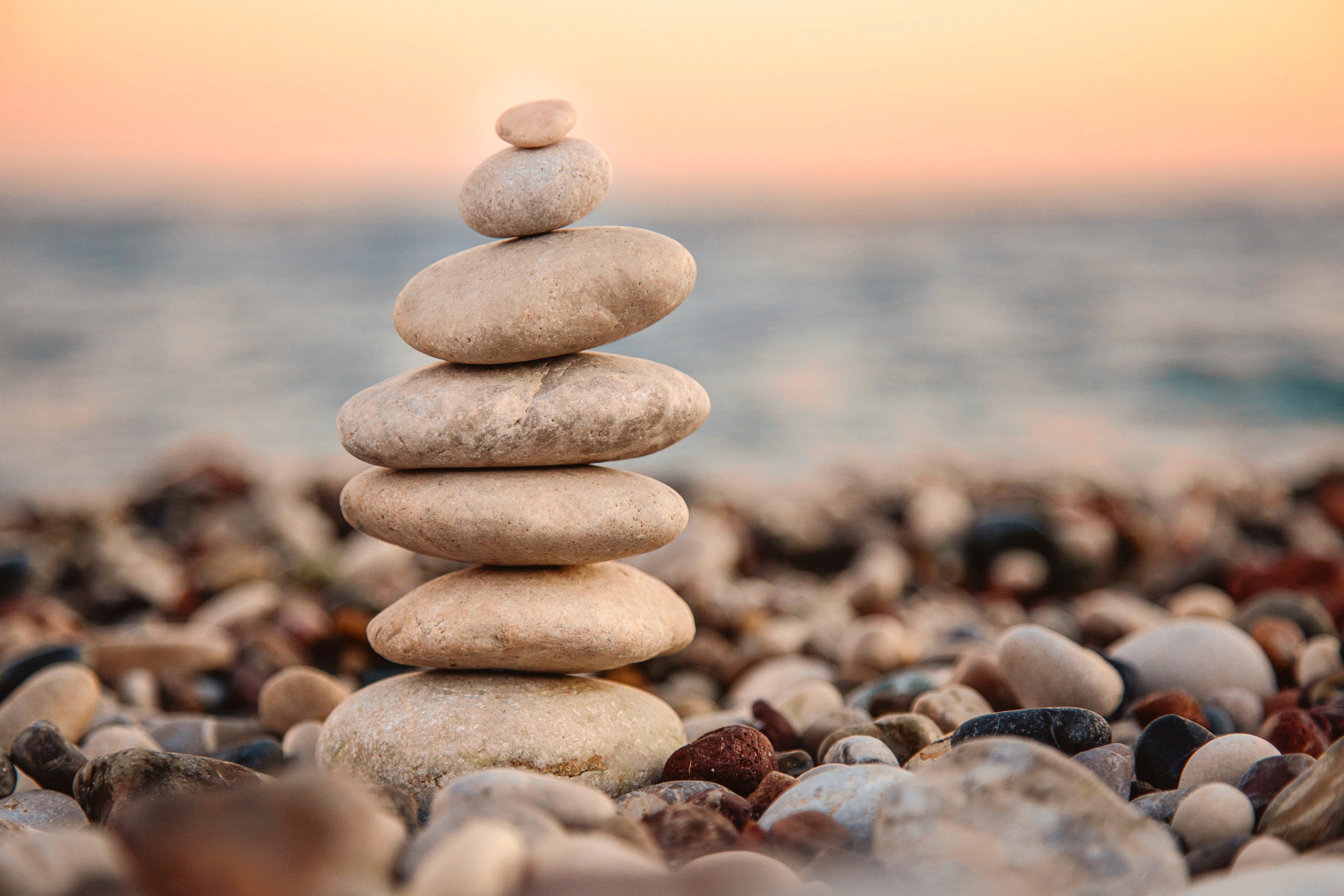 A.S. Création Leinwandbild »Stone Beach«, Kunst-Gemälde-Kinder, (1 St.), Spa Steine Ufer Meer Keilrahmen Entspannung Leinwand-Bild Wohnzimmer