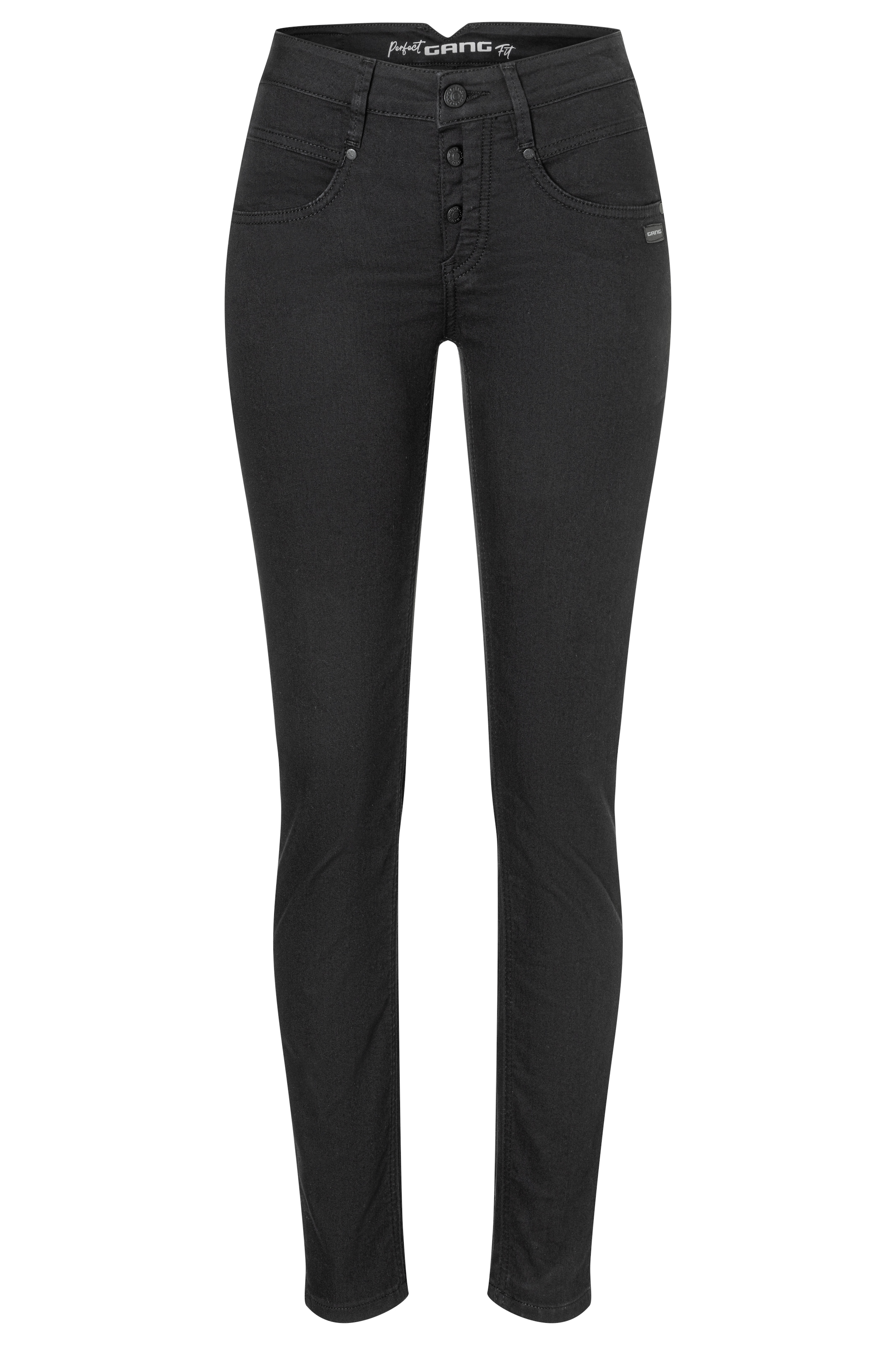GANG Skinny-fit-Jeans "94MEDINA" mit stylischer halb offener Knopfleiste günstig online kaufen