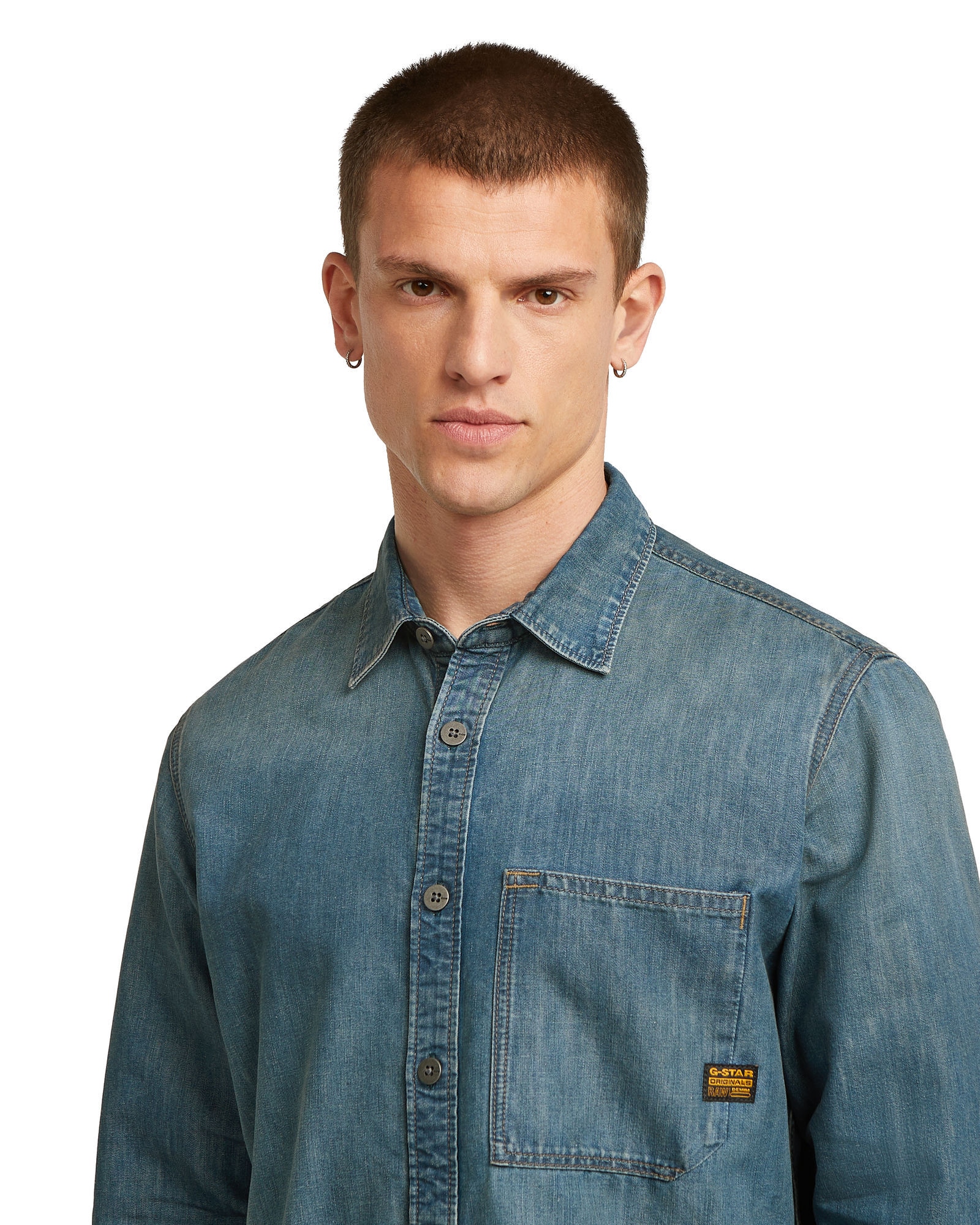 G-STAR Langarmshirt »Regular One-Pocket Shirt«