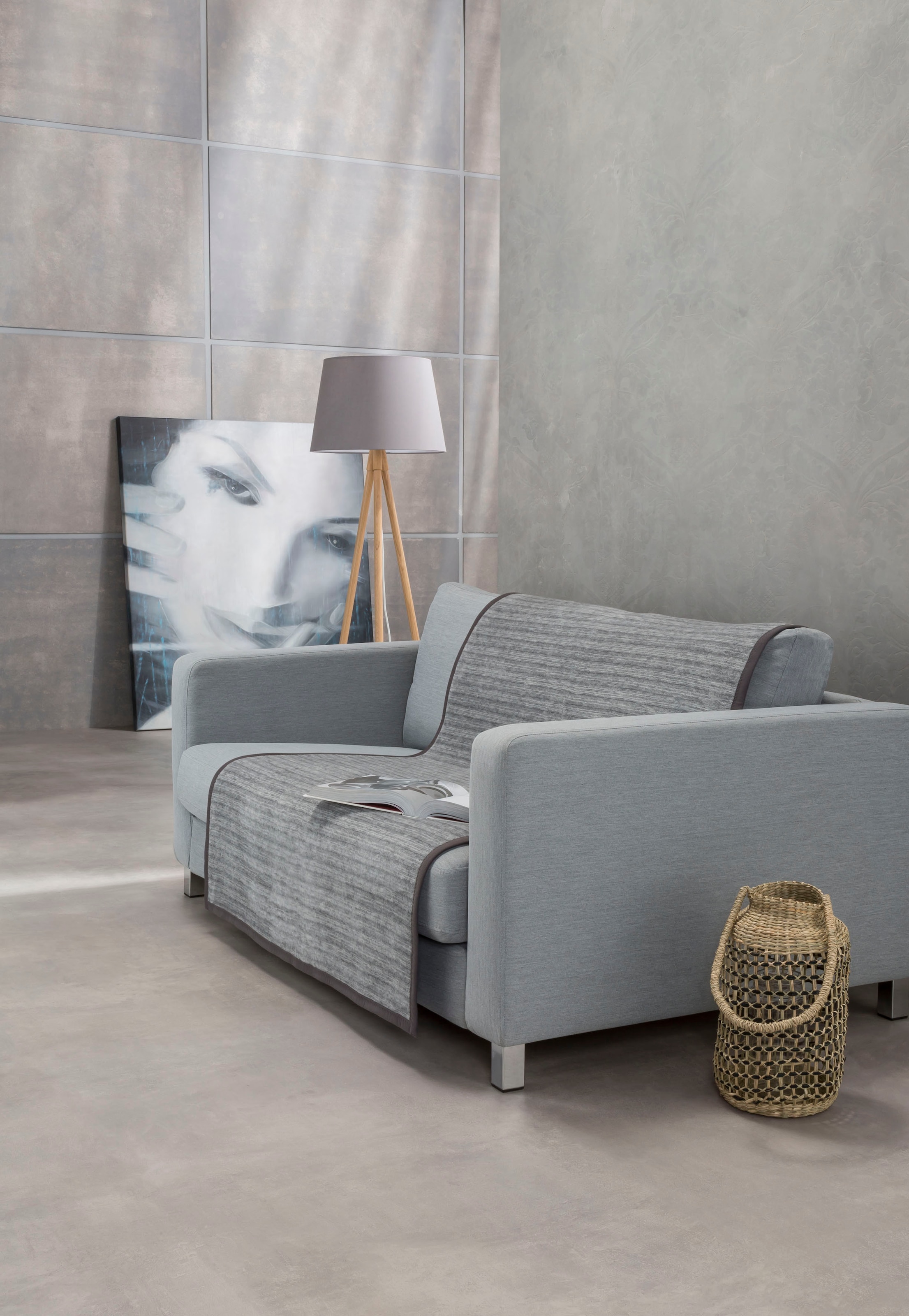 Sofaschoner »Fano«, 100 x 200 cm (Breite x Länge), mit modernen Streifen