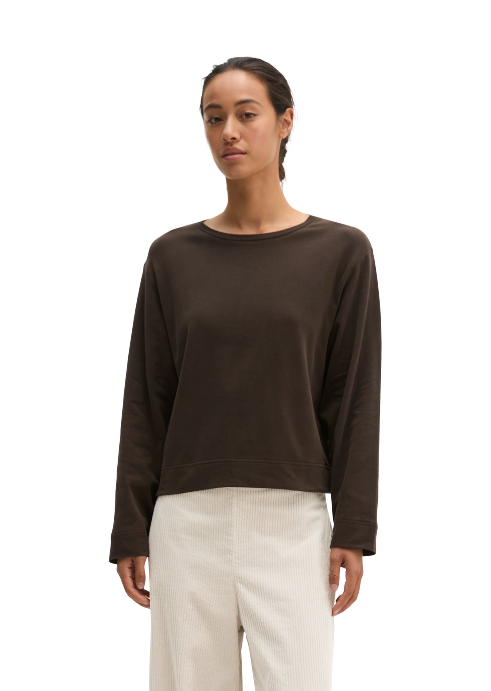 Marc O'Polo Langarmshirt »aus gebrushtem Single Jersey«