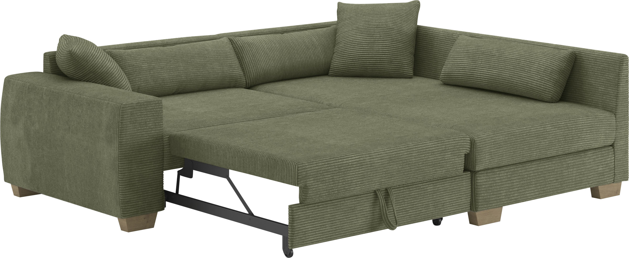 Thumbnail - Mr. Couch Ecksofa "Helena L-Form", Mit Federkern, wahlweise mit Bettfunktion und Taschenfederkern