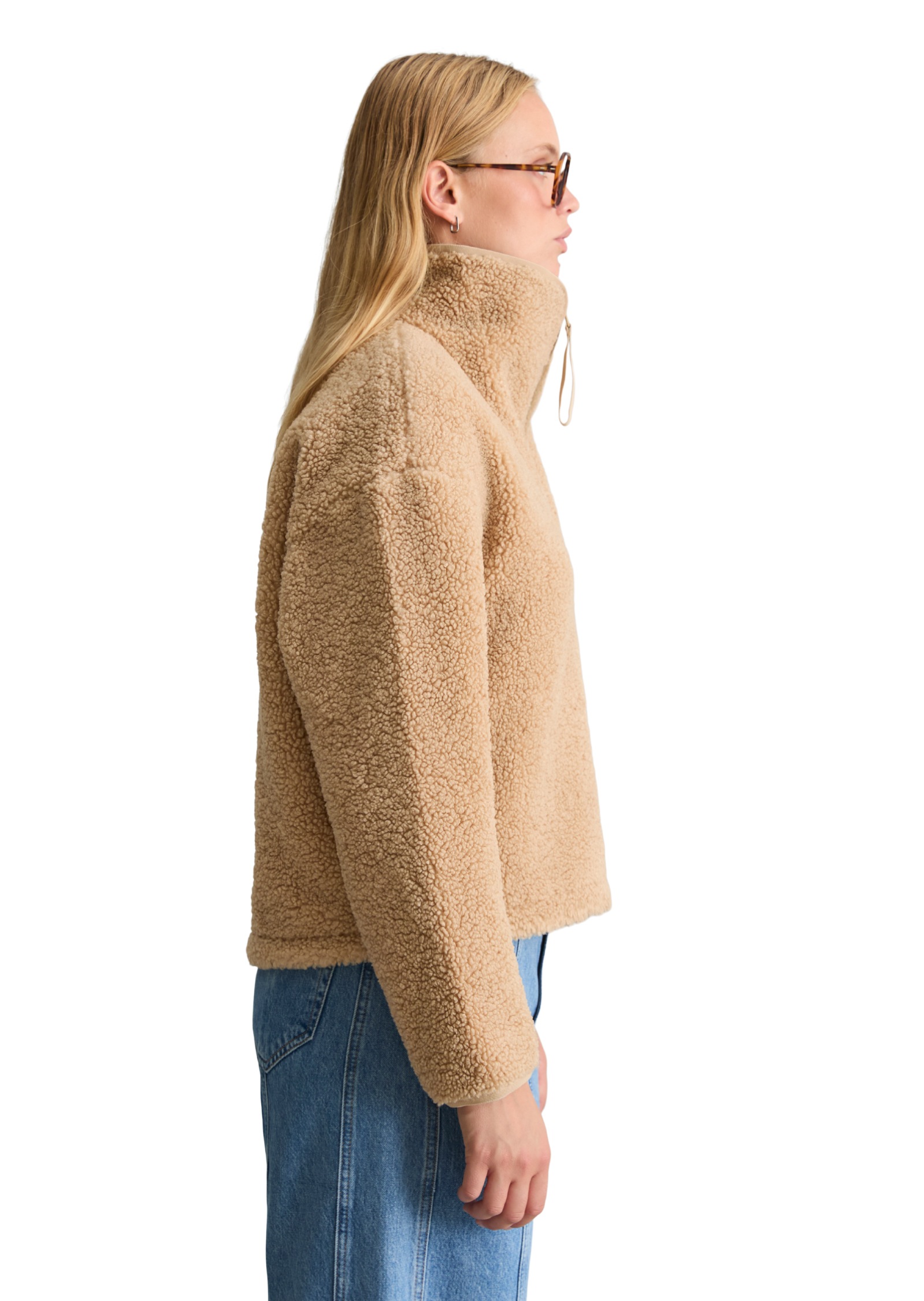 Marc O'Polo DENIM Plüschjacke »aus recyceltem Polyester«