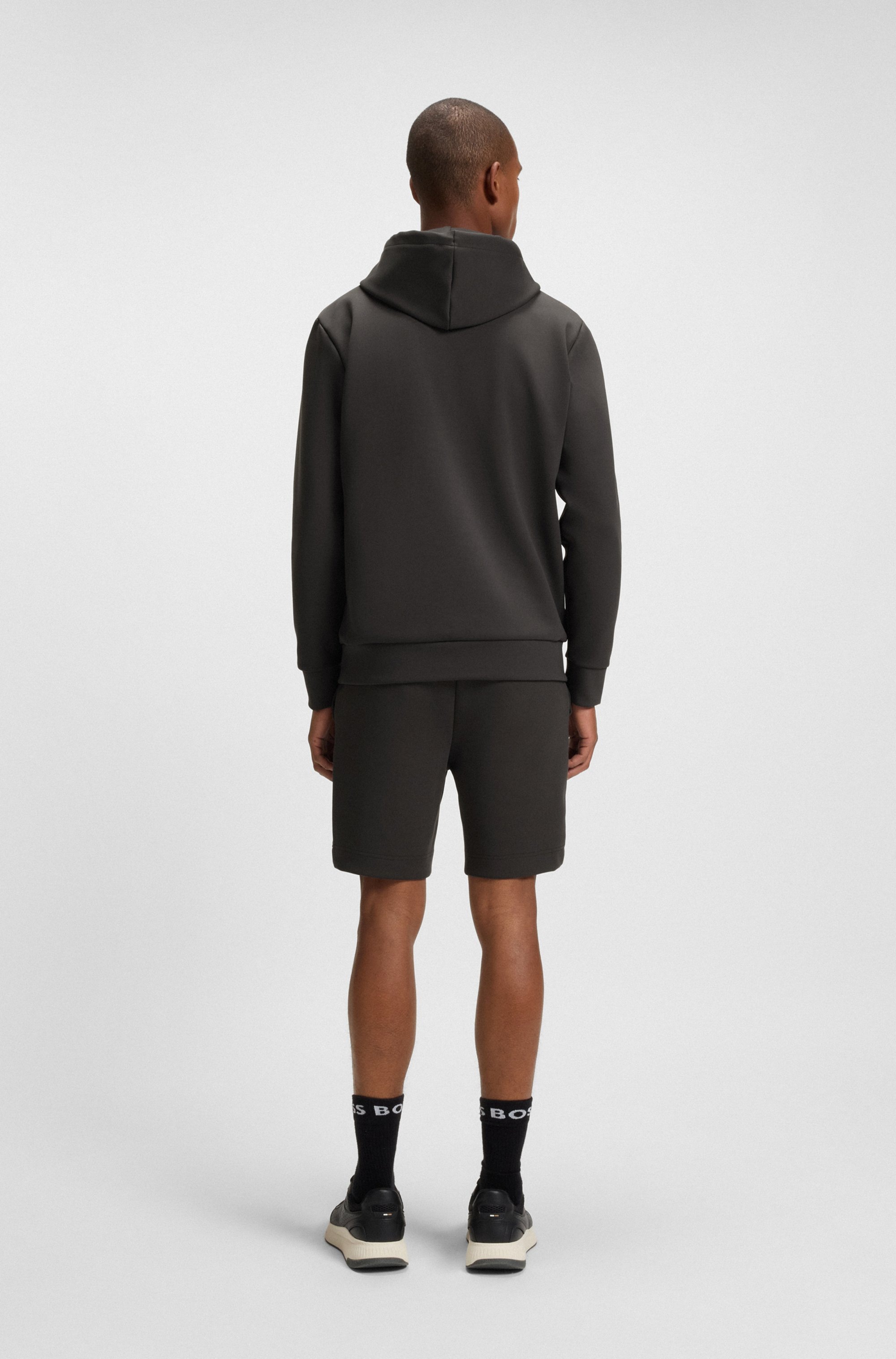 BOSS GREEN Kapuzensweatshirt »Soody Zone«, mit geprägtem Logo und sportiven Streifen