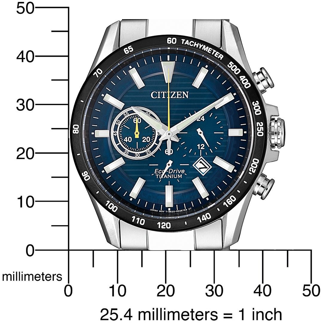 Citizen Chronograph, Armbanduhr, Herrenuhr, Solar, Titan, Stoppfunktion
