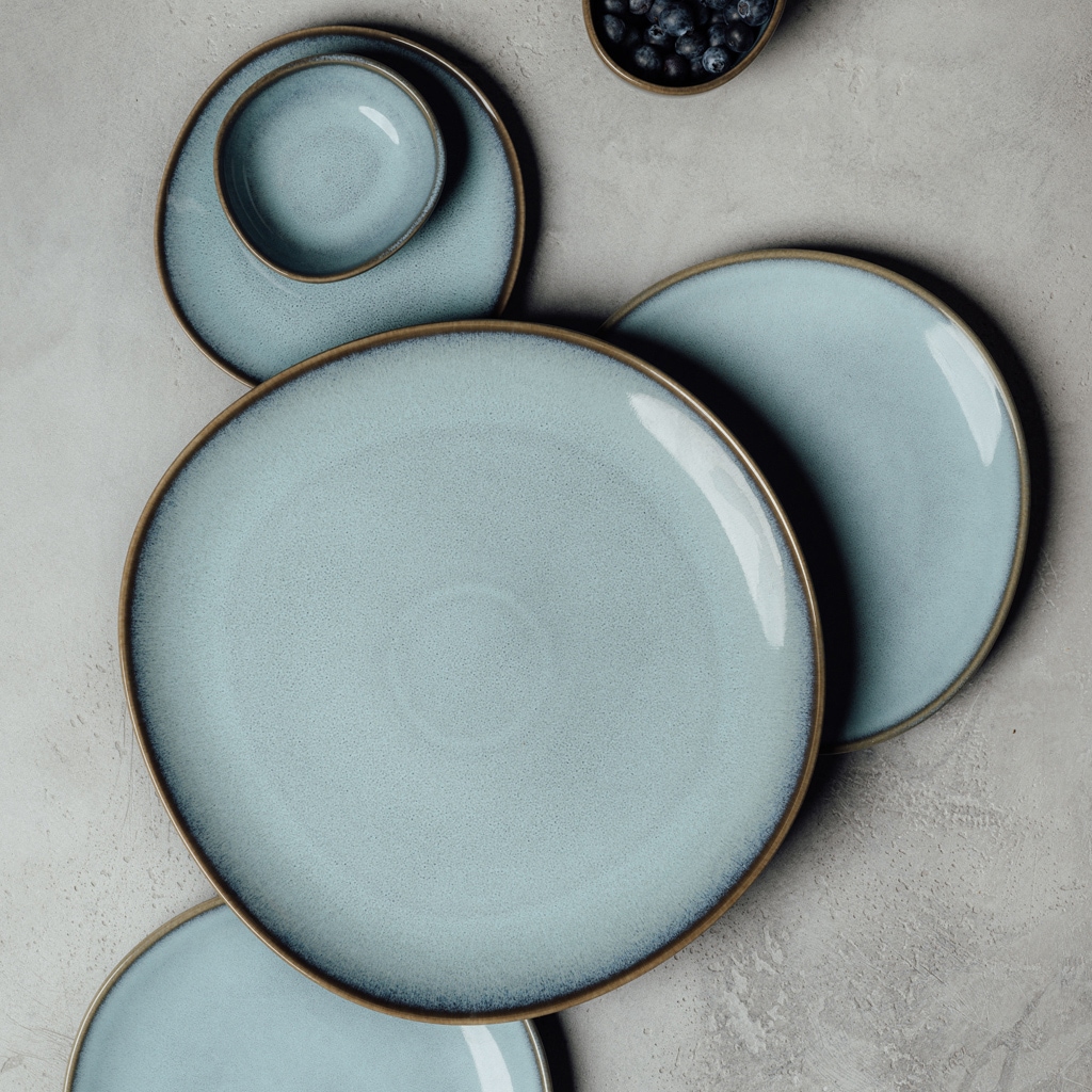 like. by Villeroy & Boch Servierplatte »Servierplatten Lave ø 32 cm 4er Set«
