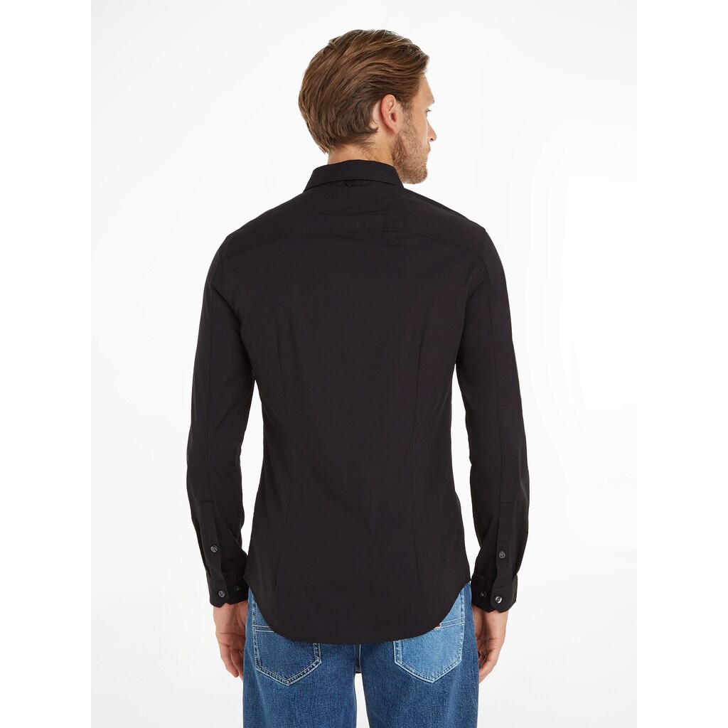 Tommy Jeans Langarmhemd »Sabim Stretch Hemd Shirt«, Stretch Hemd, Premium, Slim Fit, mit Elasthan