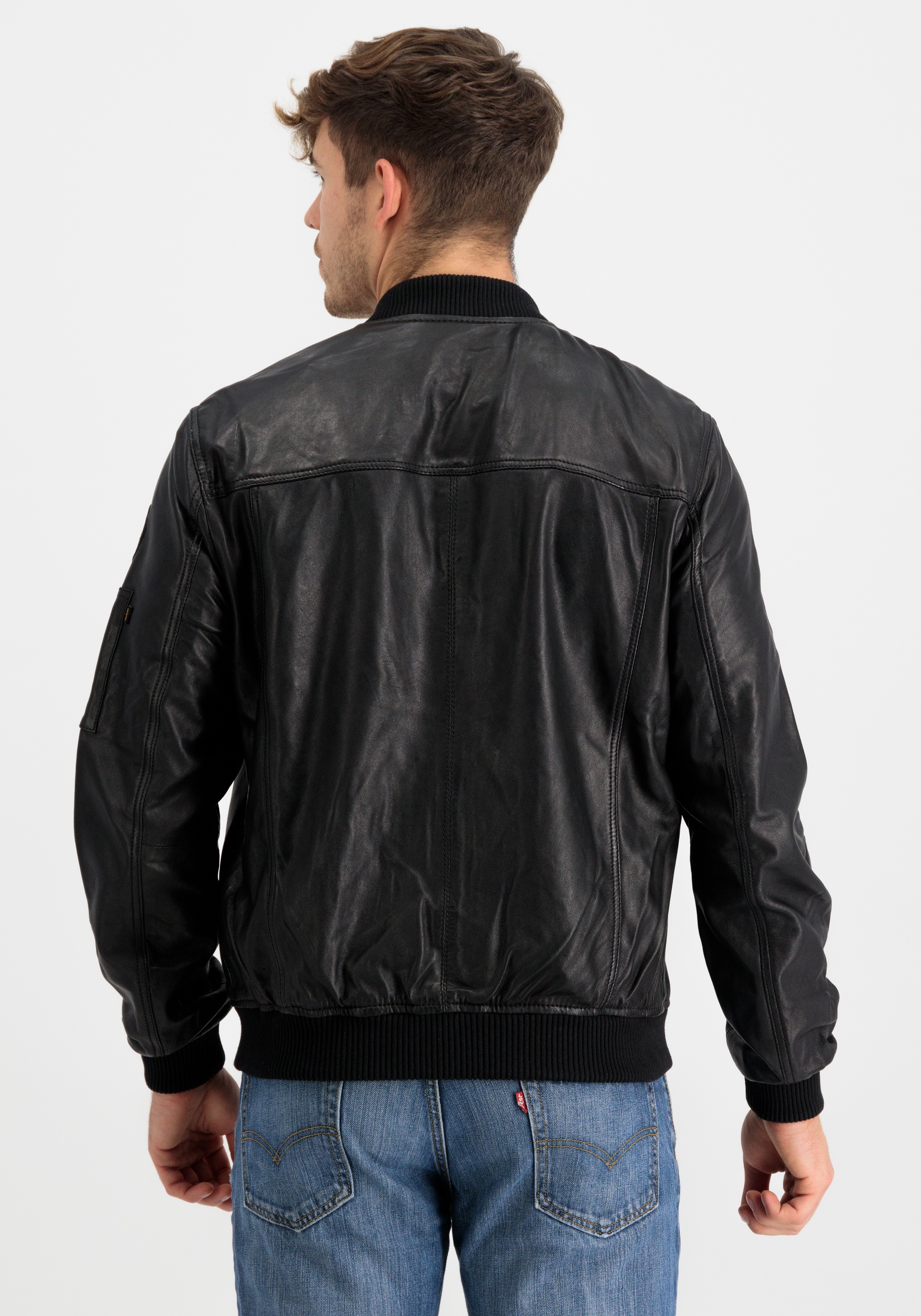 Alpha Industries Bomberjacke "MA-1 LW NASA Leather" günstig online kaufen