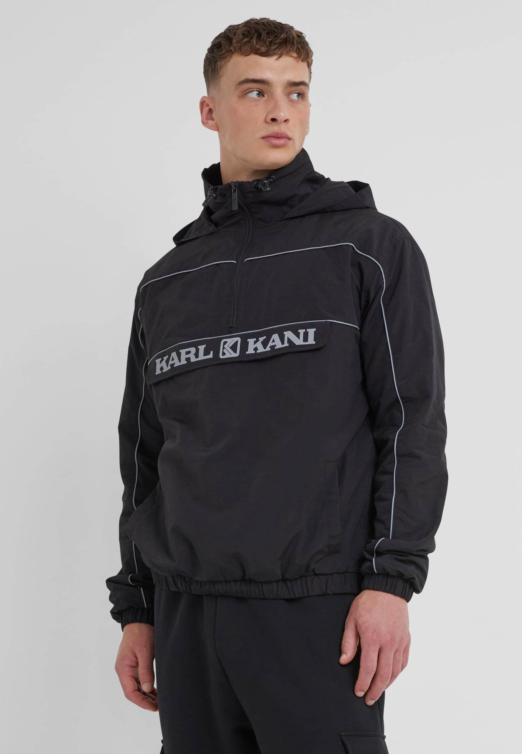 Karl Kani Windbreaker »Karl Kani Herren KM233-048-1 KK Retro Block Windbreaker«, (1 St.), mit Kapuze