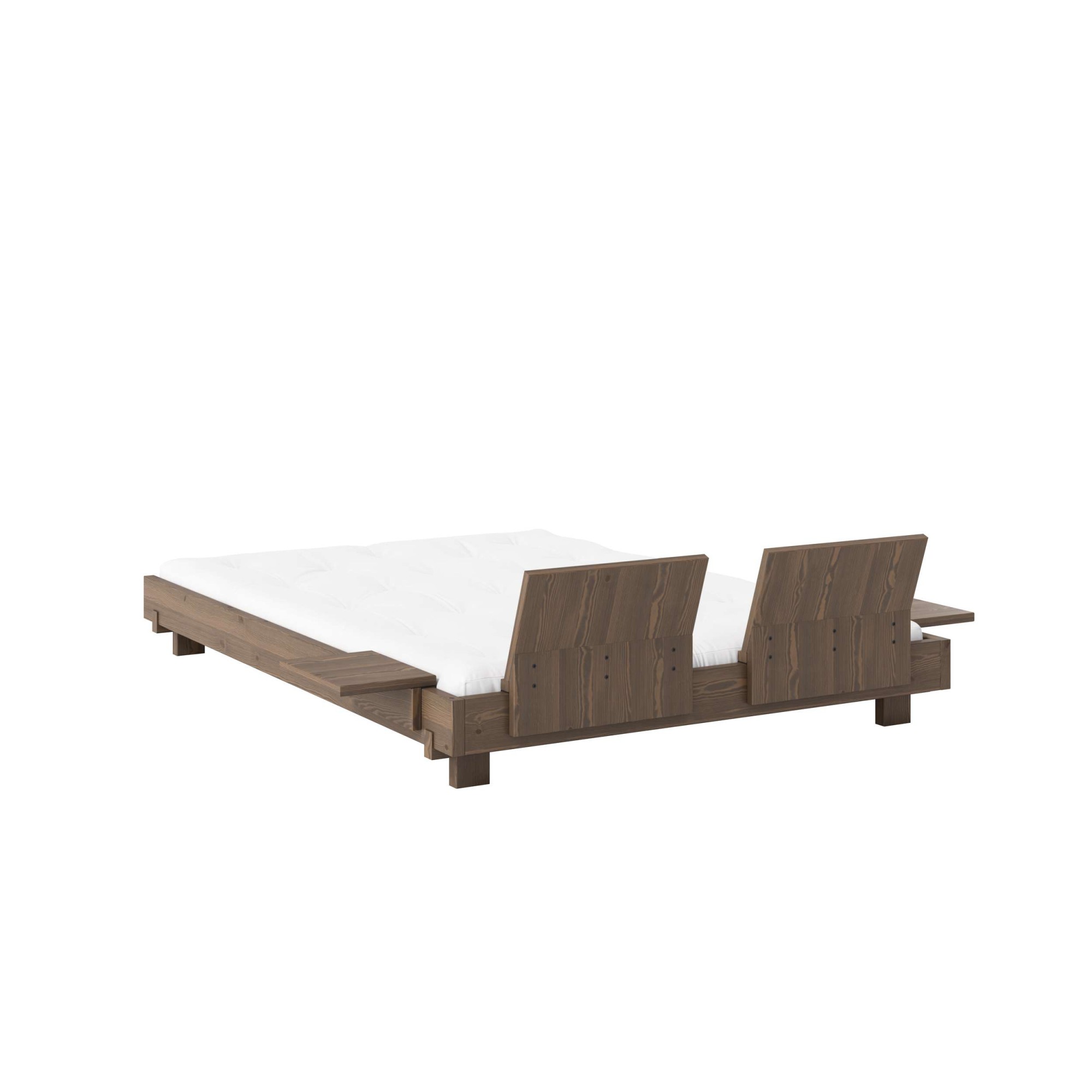 Karup Design Bettgestell »Social Bed, Bett mit oder ohne verstellbares Zubehör, ohne Matratze«, Bett wahlweise mit oder ohne Rückenlehnen und Ablagen. Ohne Matratze