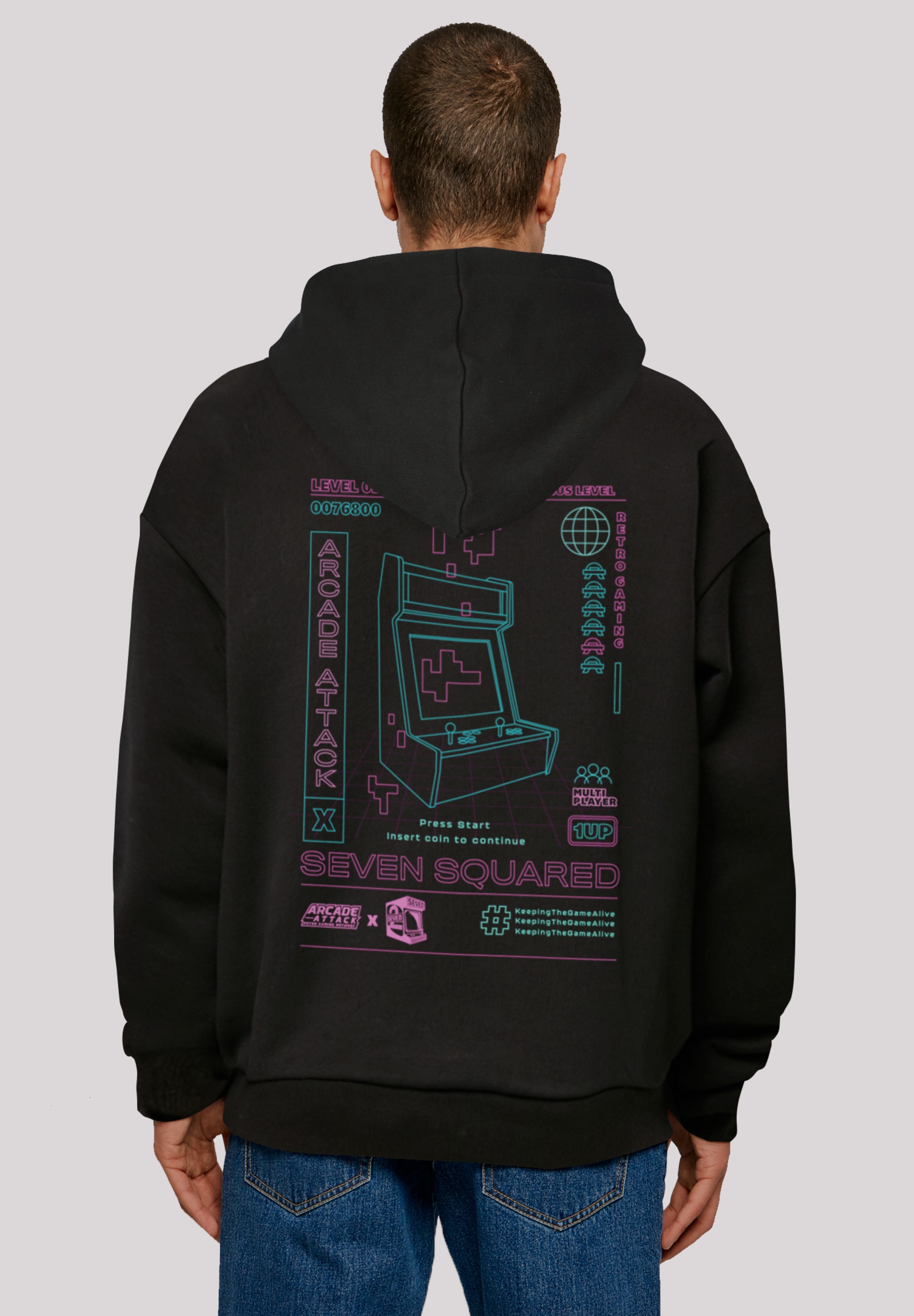 F4NT4STIC Kapuzenpullover "Arcade Attack Video Games SEVENSQUARED Gaming", günstig online kaufen