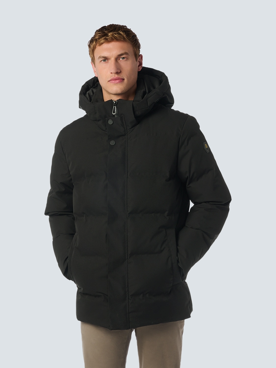 NO EXCESS Steppjacke, mit Kapuze, mit Kapuze