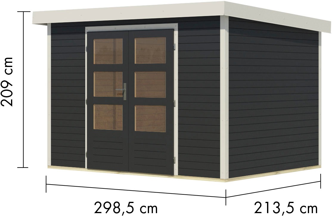 Karibu Gartenhaus »Jupiter 4 C«, in verschiedenen Farben
