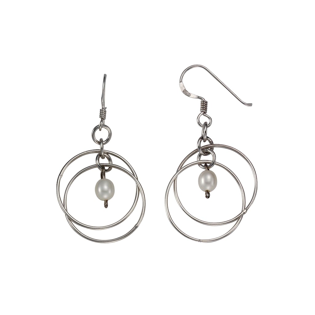 Vivance Paar Ohrhaken »925/- Sterling Silber Perle«