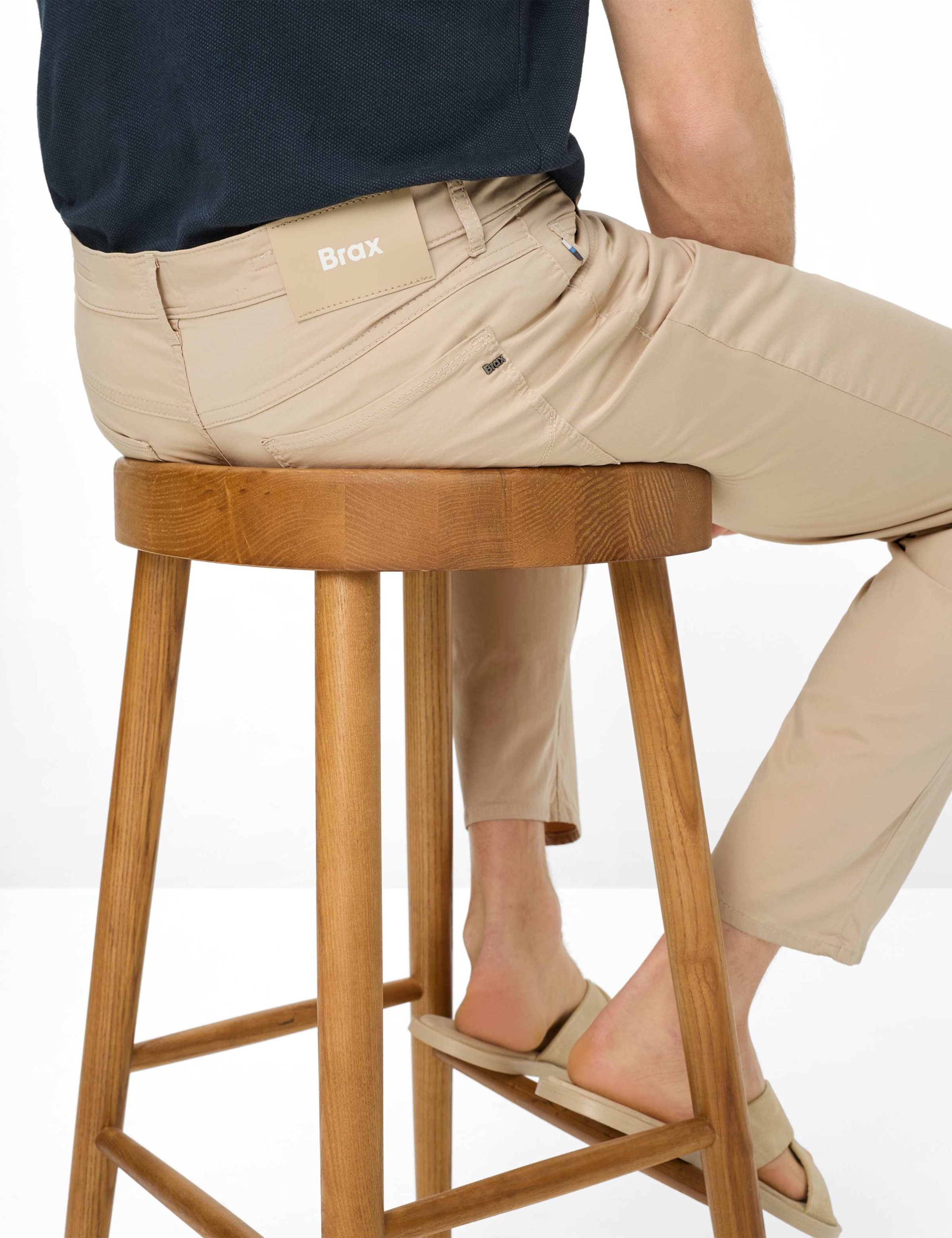 BRAX COOPER 5-Pocket Trousers Beige 34 3
