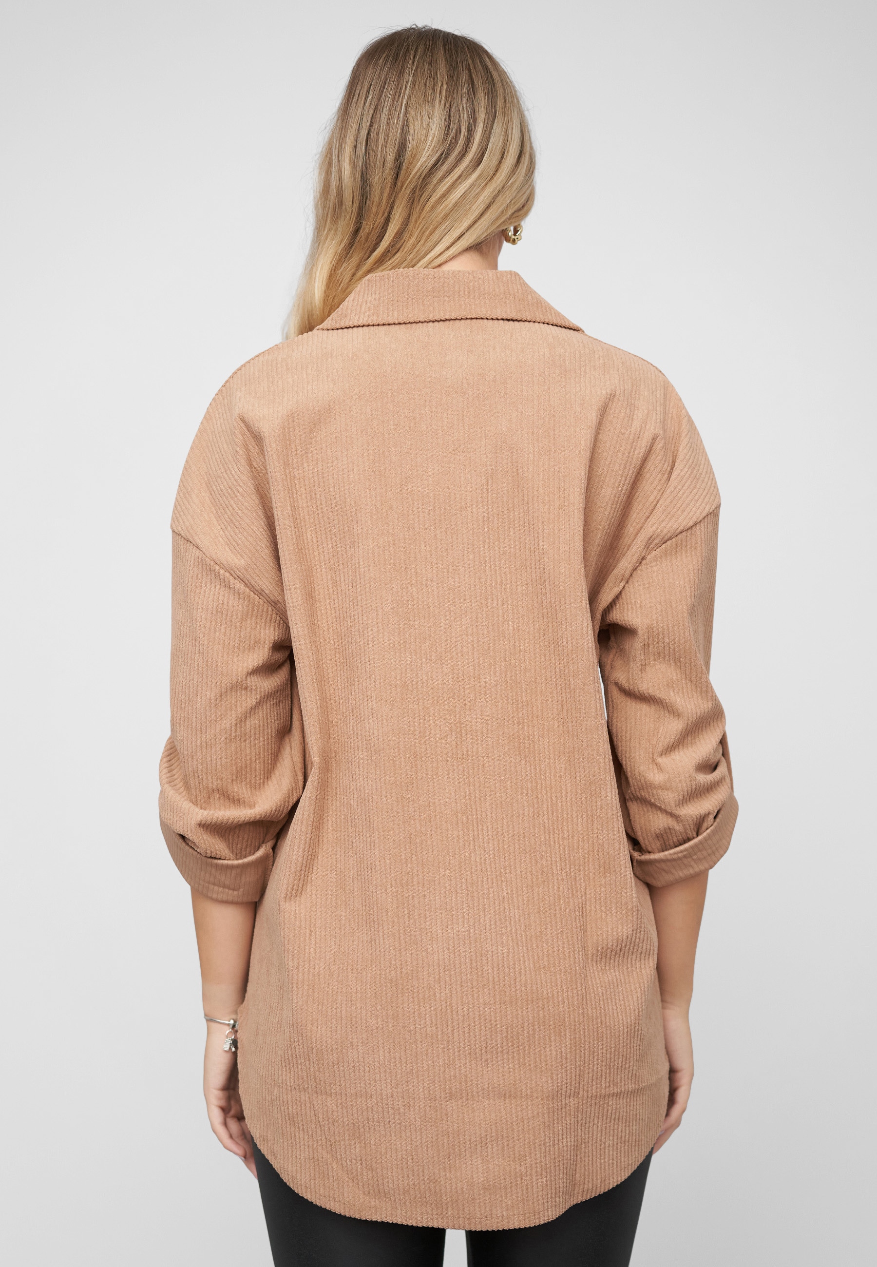 CLOUD 5IVE Klassische Bluse »CLOUD 5IVE Turn-Up Cordurory Blouse«