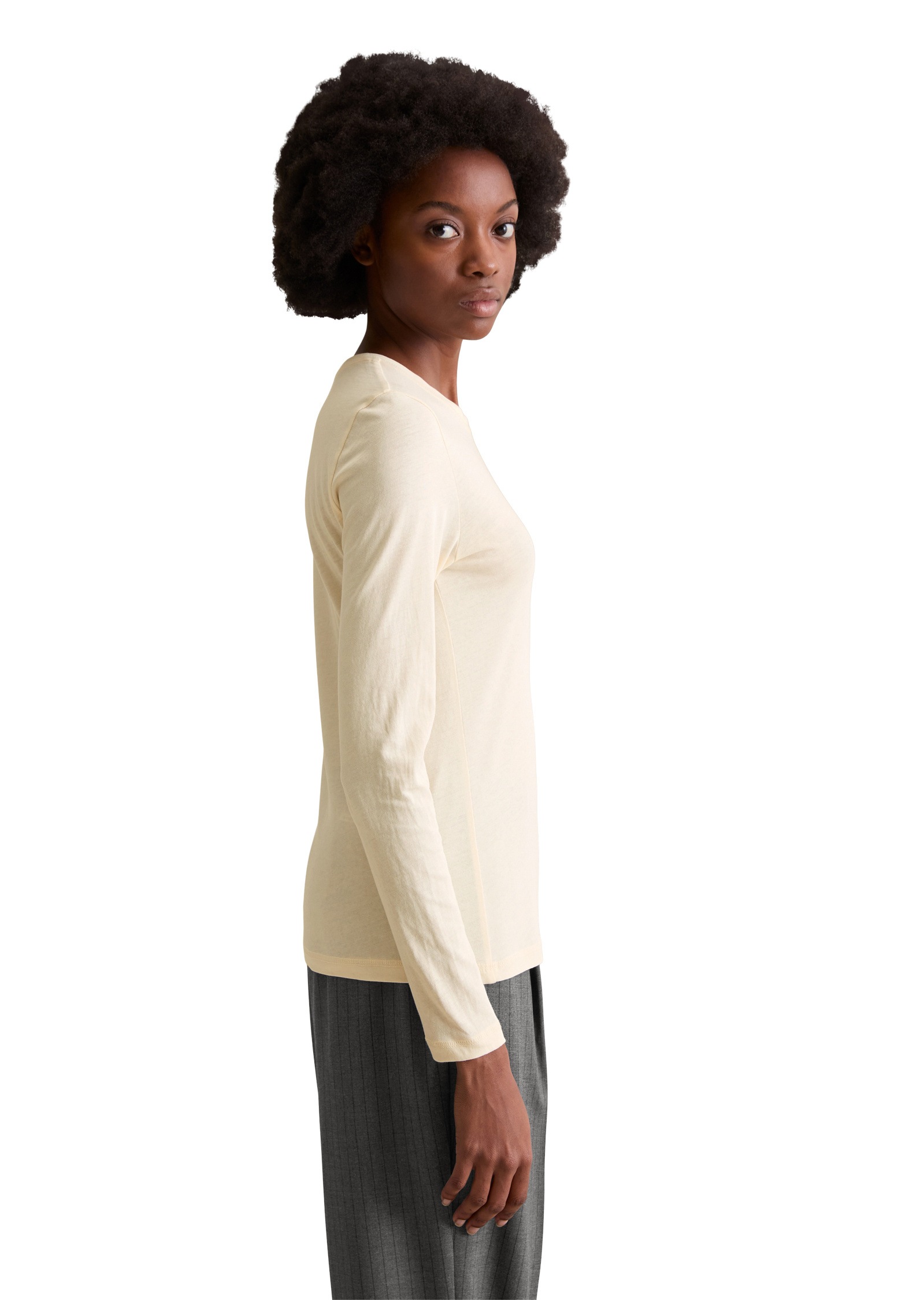 Marc OPolo DENIM Langarmshirt "aus softem Bio-Baumwoll-Mix" günstig online kaufen