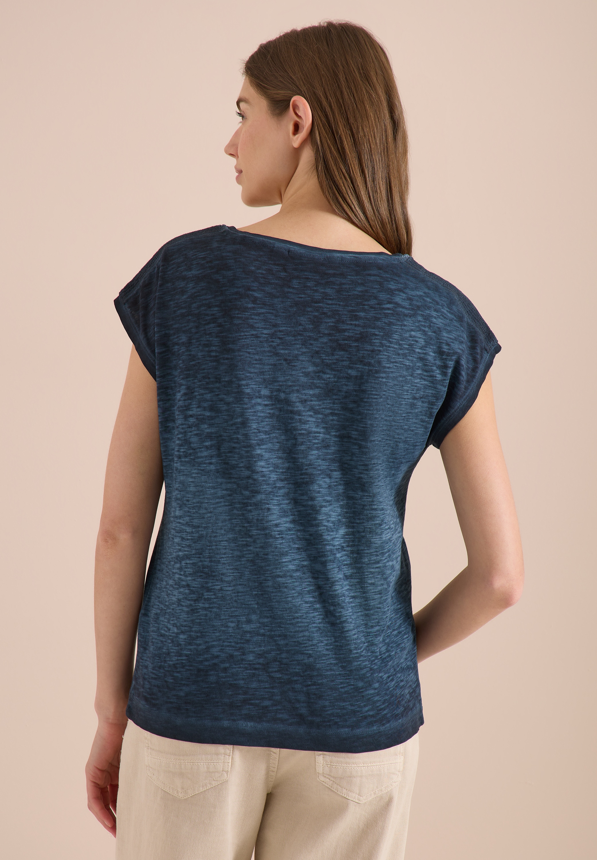 Cecil T-Shirt mit U-Boot-Ausschnitt