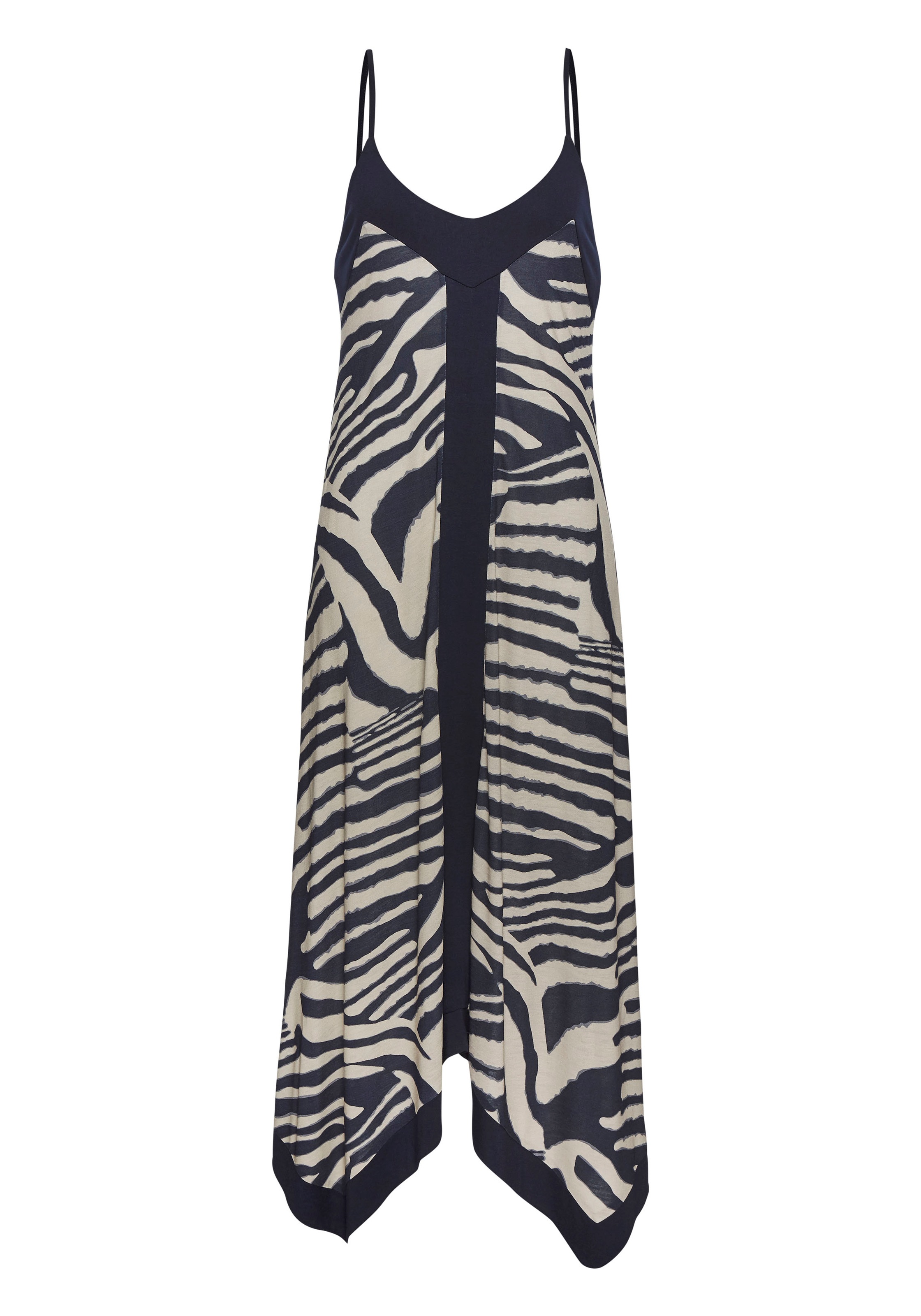 LASCANA Maxikleid, mit asymmetrischem Saum, Sommerkleid, Animalprint, modis günstig online kaufen