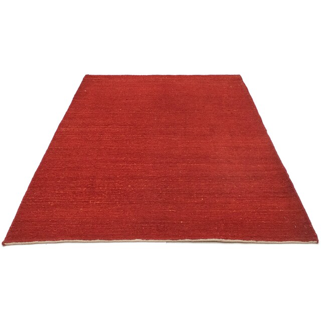 Black Friday morgenland Wollteppich »Gabbeh Teppich handgeknüpft rot«,  rechteckig, handgeknüpft | BAUR