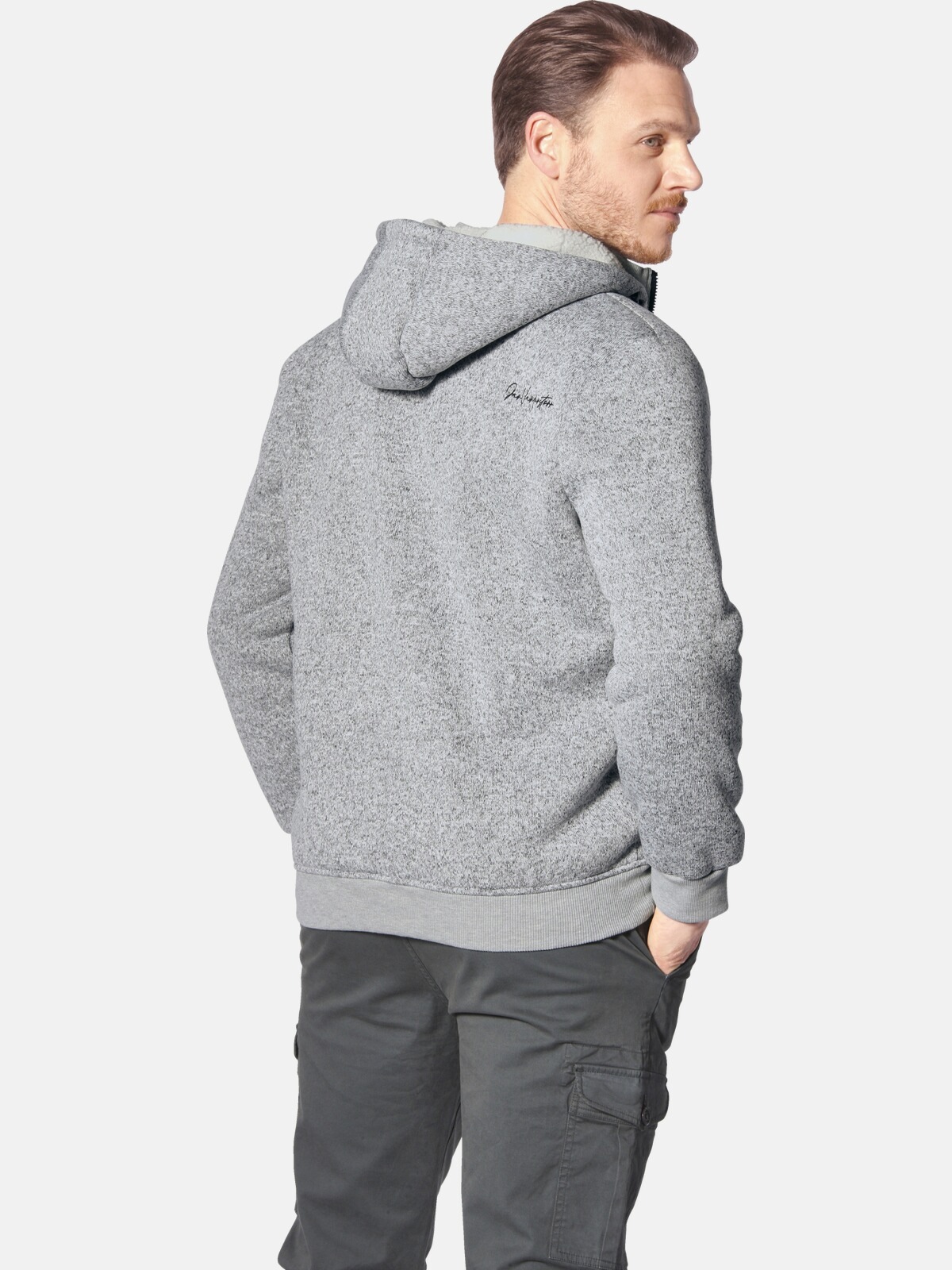 Jan Vanderstorm Sweatjacke »Strickfleecejacke NORVID«