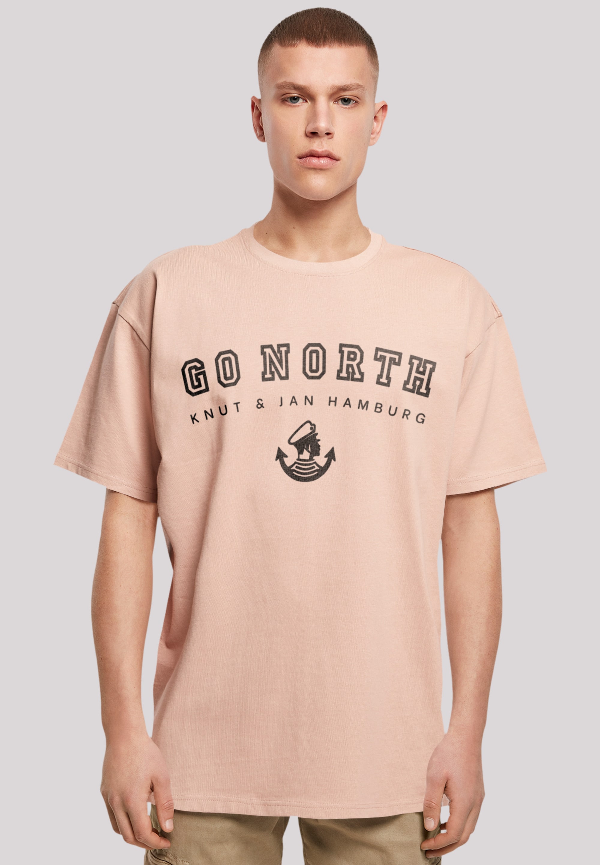 F4NT4STIC T-Shirt »Go North Knut & Jan Hamburg«, Print ▷ für | BAUR