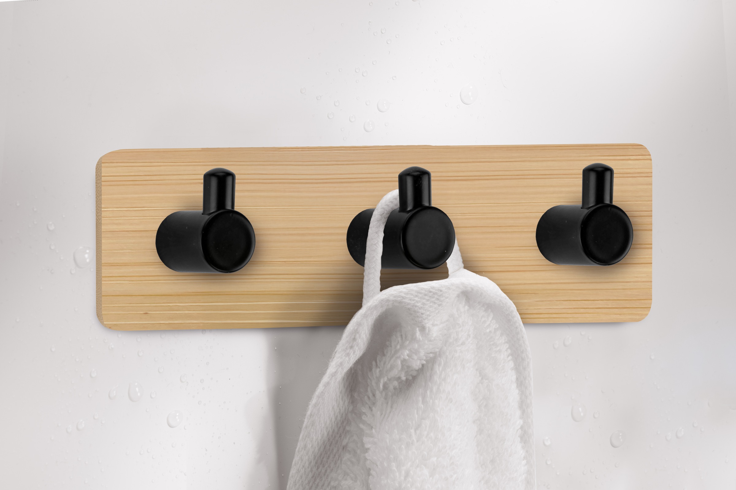 Kleine Wolke Klebehaken "Bamboo Pin Hook Trio" günstig online kaufen