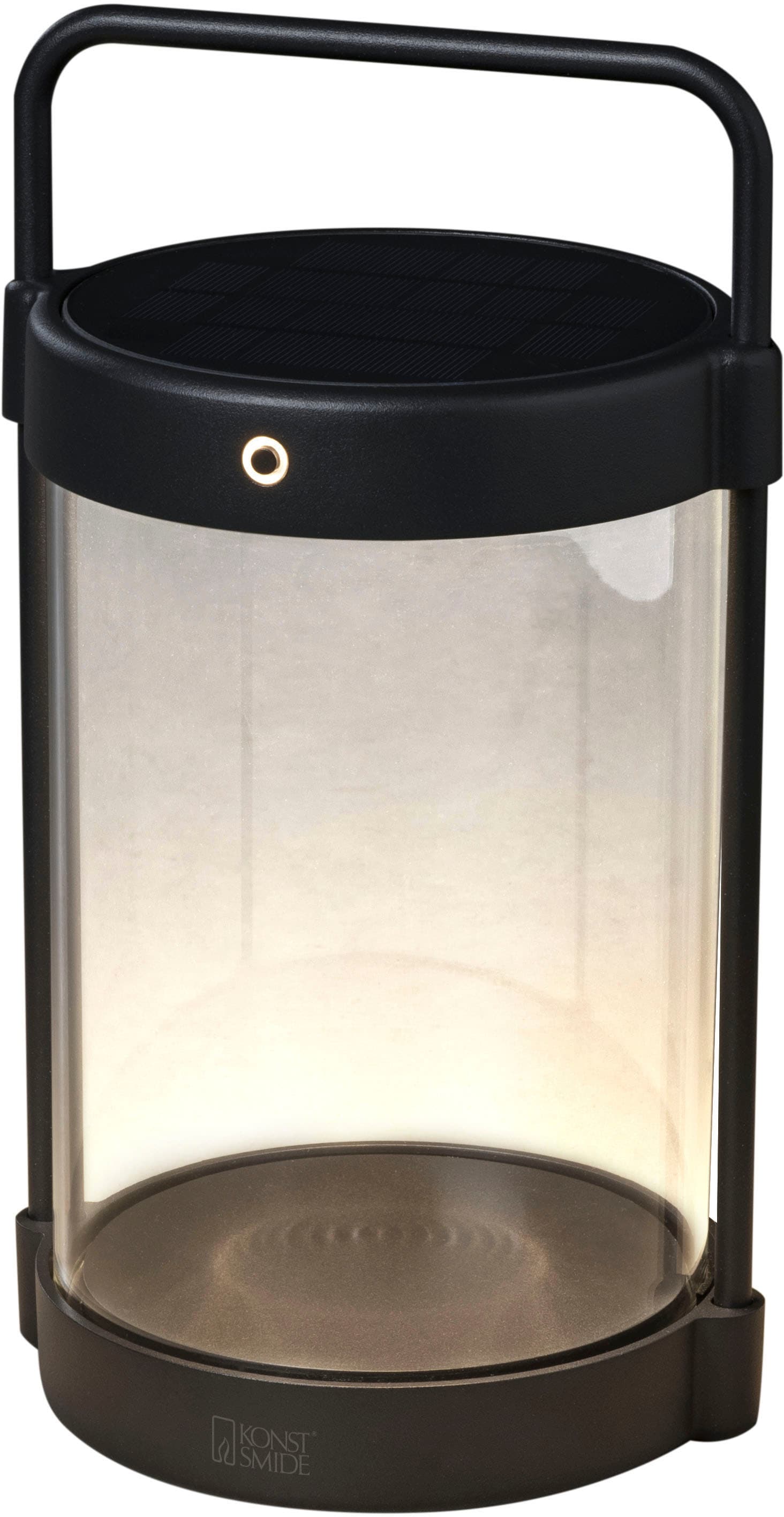 KONSTSMIDE LED Laterne »Crotone«, Solar/USB-Laterne Crotone BAUR schwarz, bestellen Dammerungs | LED dimmbar