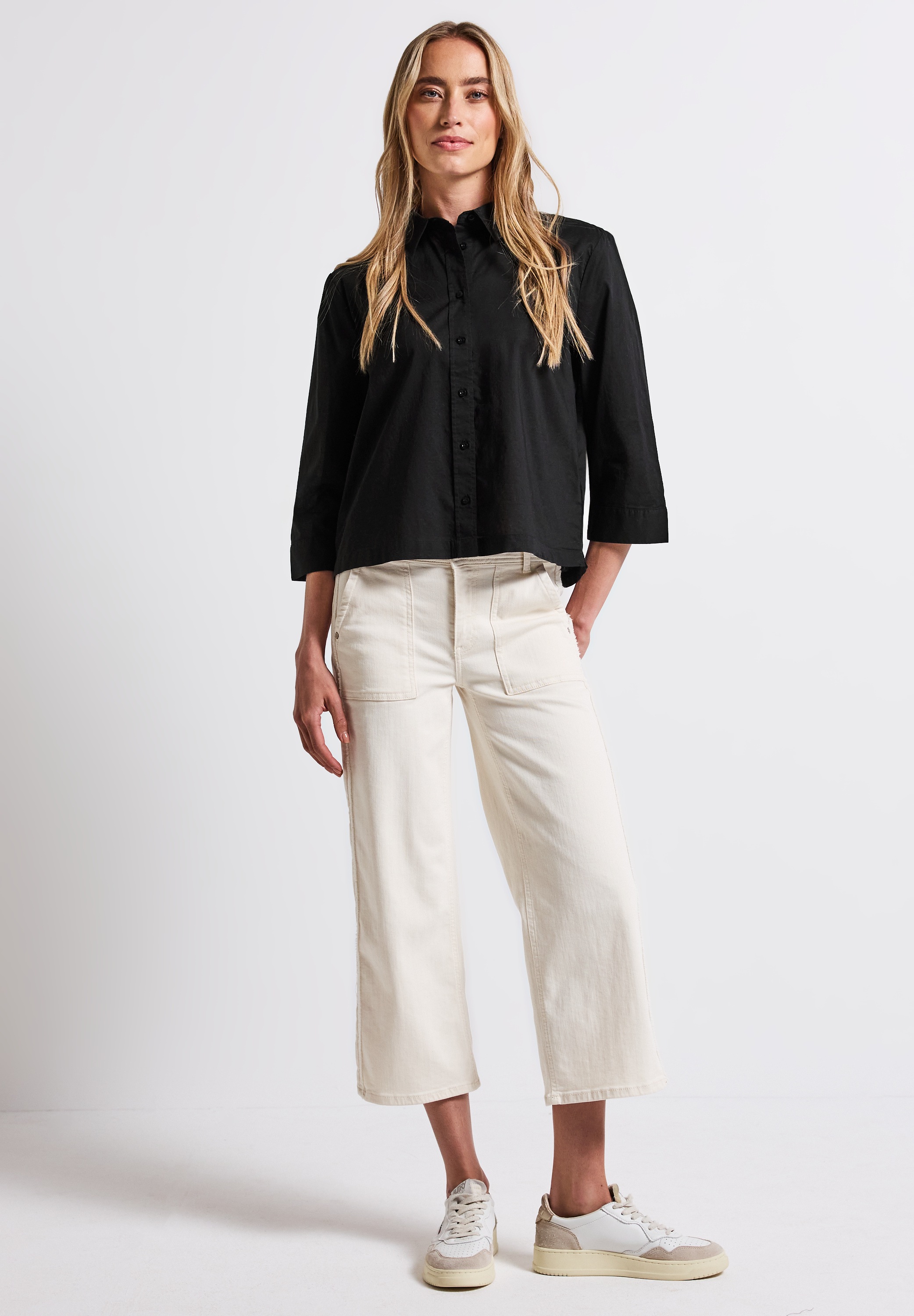 STREET ONE Hemdbluse, mit 3/4 Ärmeln