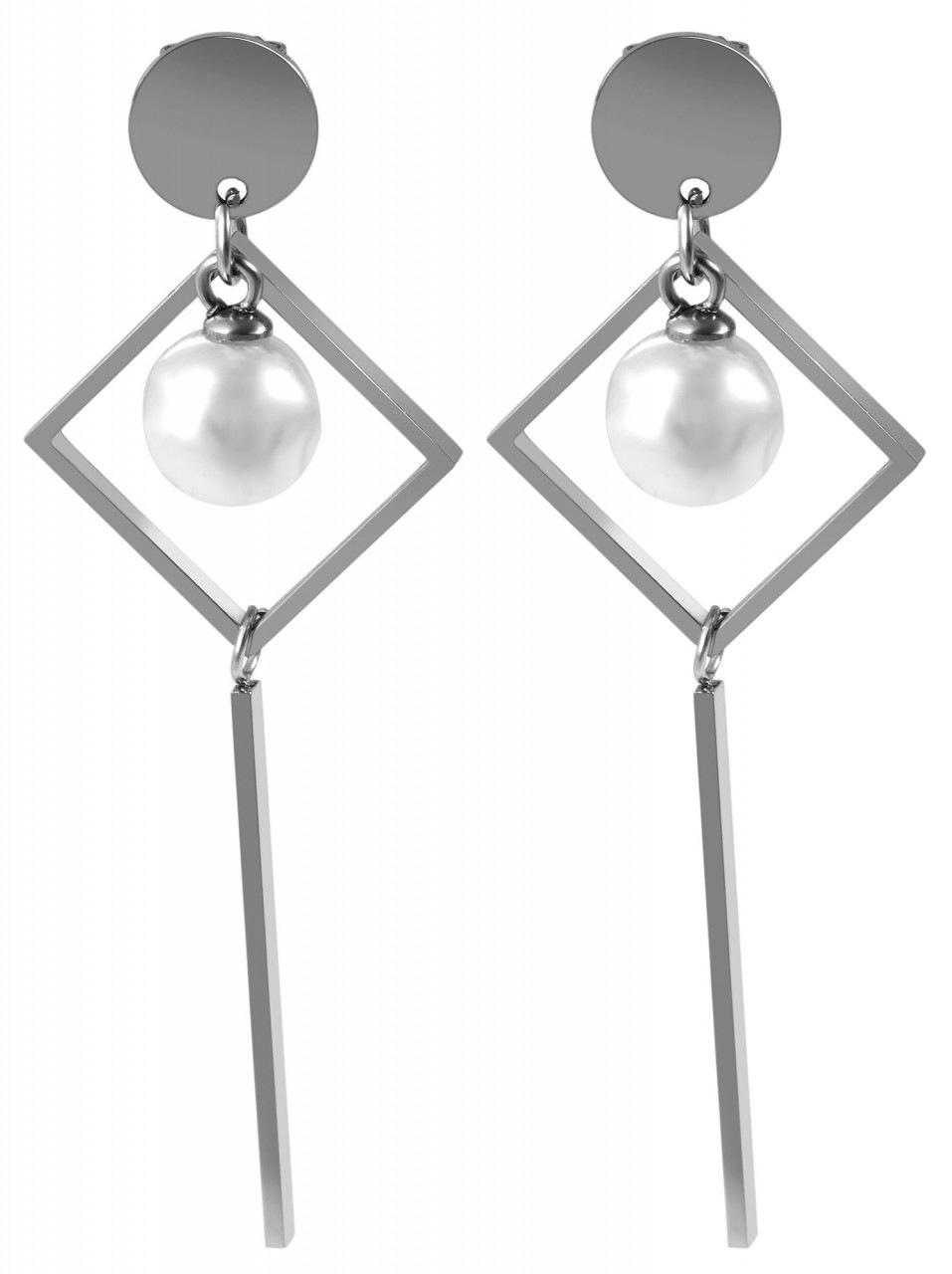 Adelia´s Paar Ohrhänger »Damen Ohrstecker aus Edelstahl und Perle«