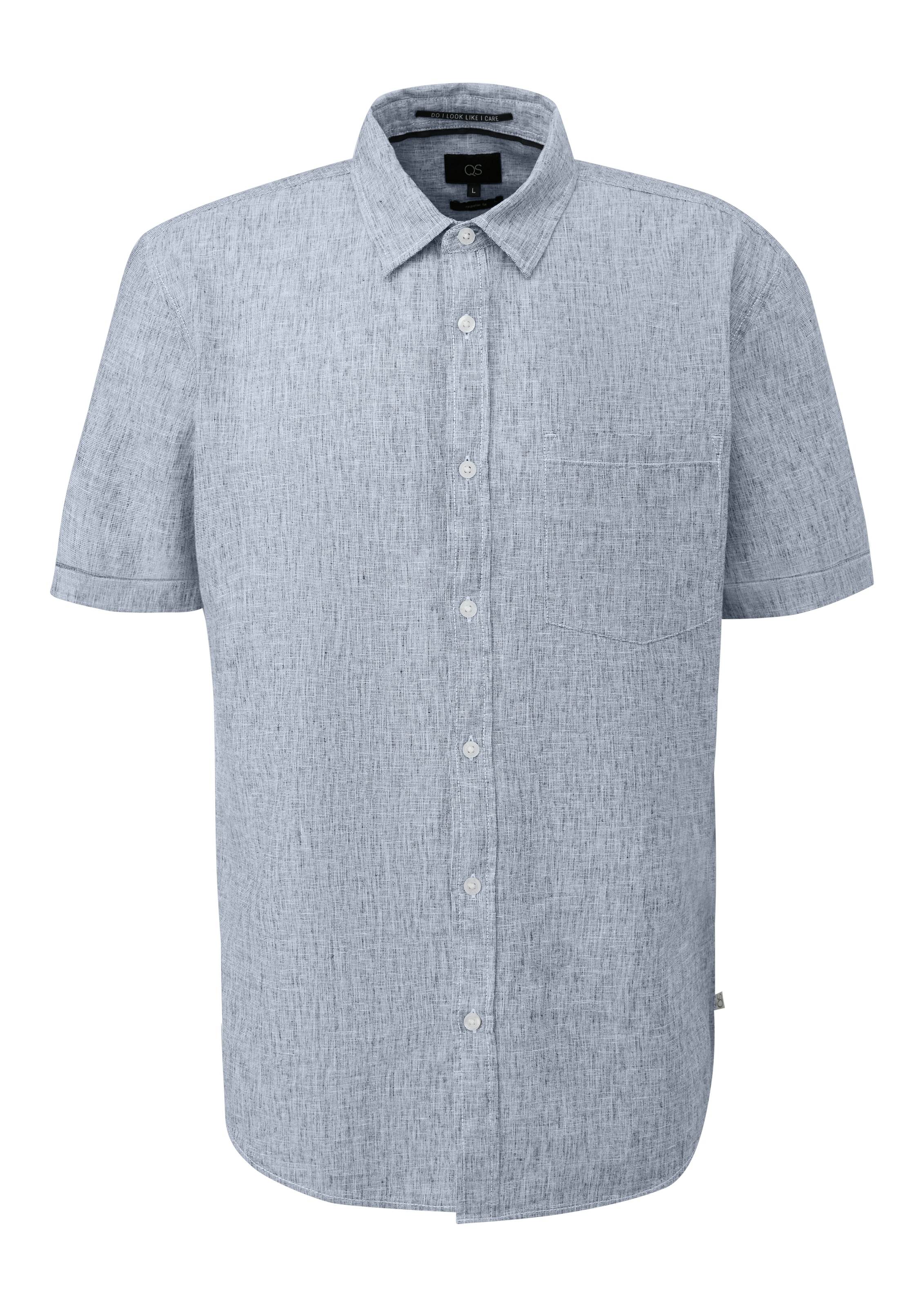 QS Kurzarmhemd aus Leinenmischung