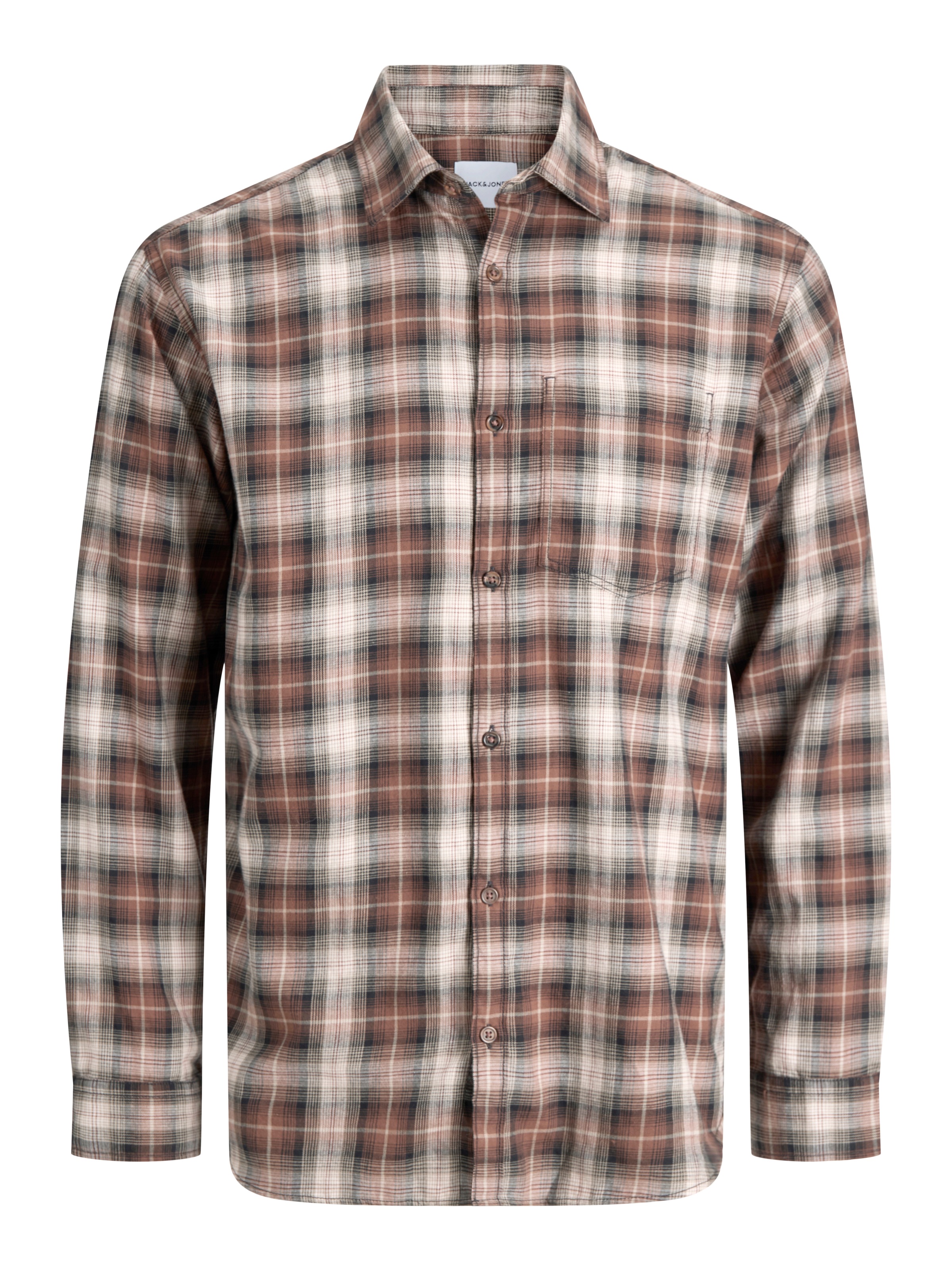 Jack & Jones Langarmhemd "JJJAMES FLANNEL SHIRT L/S" Baumwolle, regular fit