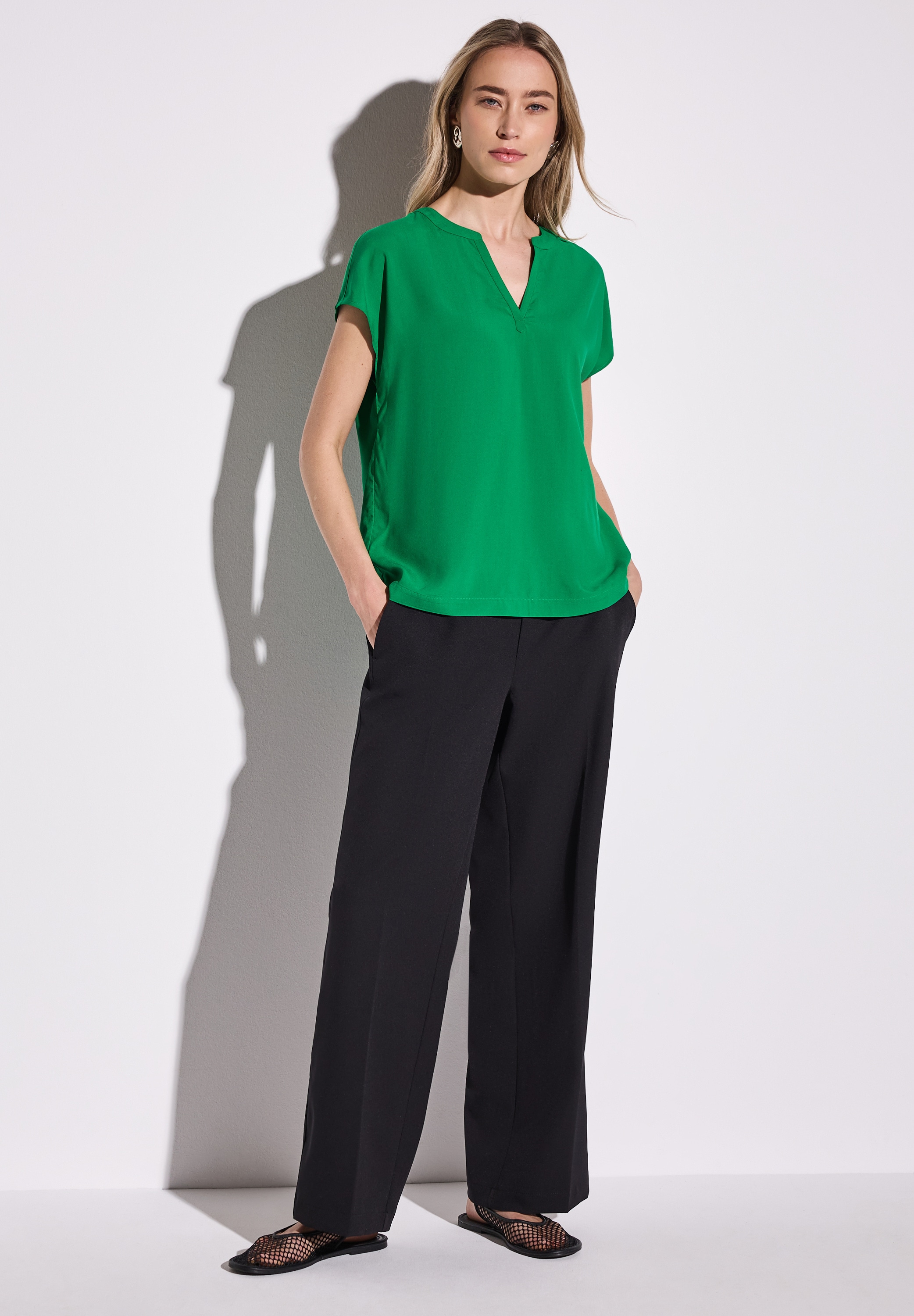 STREET ONE Hemdbluse, aus softer Viskose