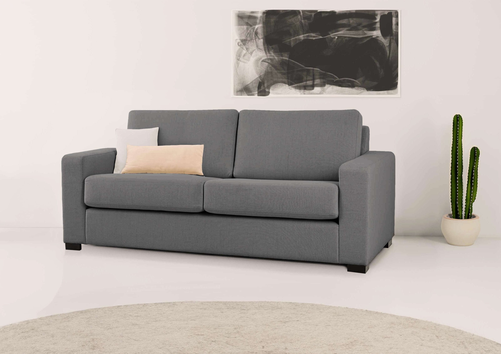 Home affaire 2-Sitzer »Branwell«, Breite 175 cm, Struktur fein, mit Wellenunterfederung