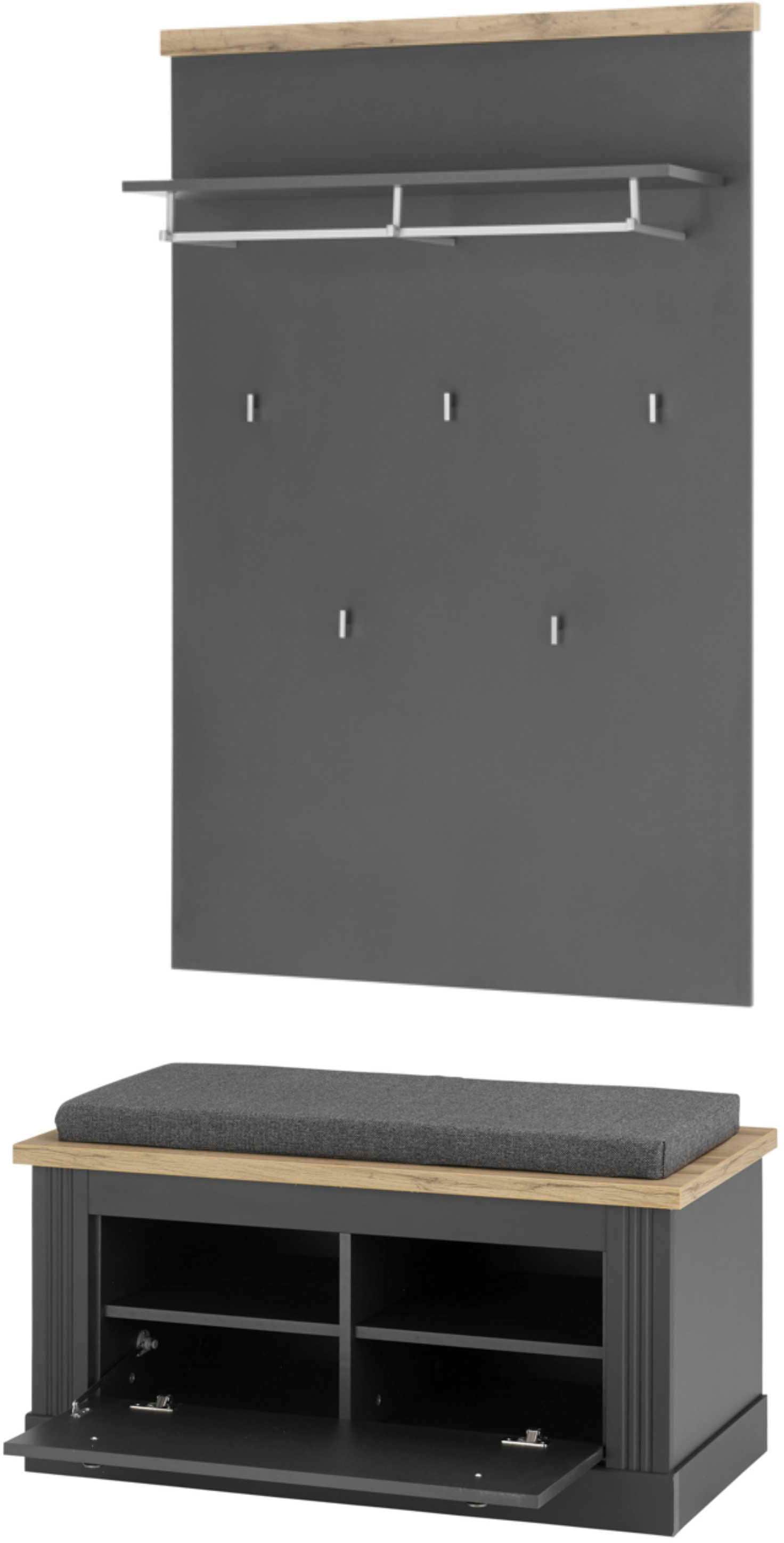 OTTO home Garderoben-Set "Westminster, Garderobe im Landhausstil, Komplettset mit viel Stauraum" 2 Stk. tlg.