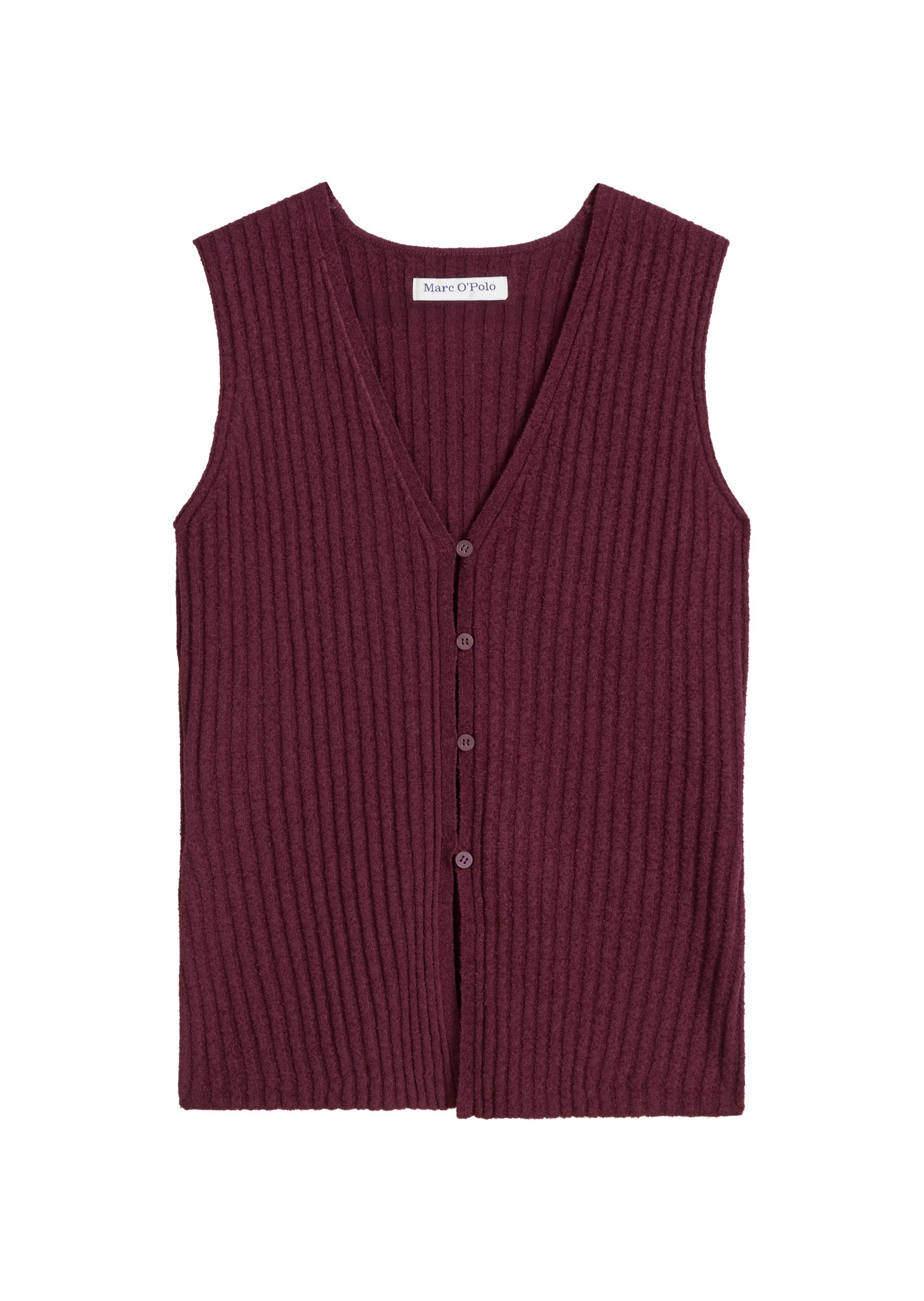 Marc O'Polo DENIM Strickweste »aus geripptem Organic Cotton-Mix«