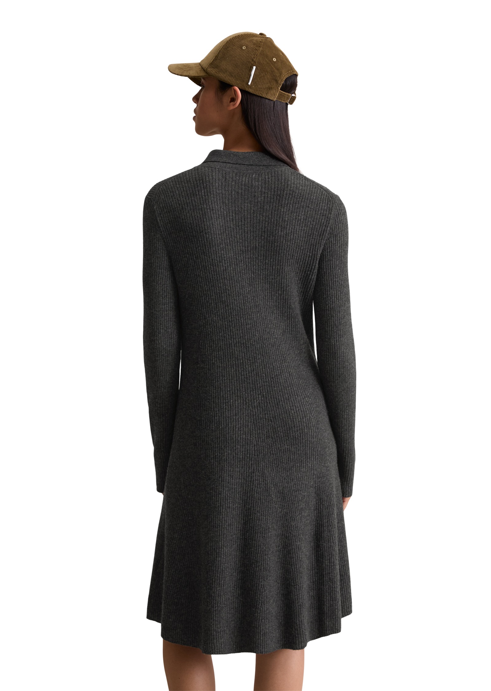 Marc OPolo DENIM Polokleid Strickkleid aus softem Schurwolle-Mix, A-Shape günstig online kaufen