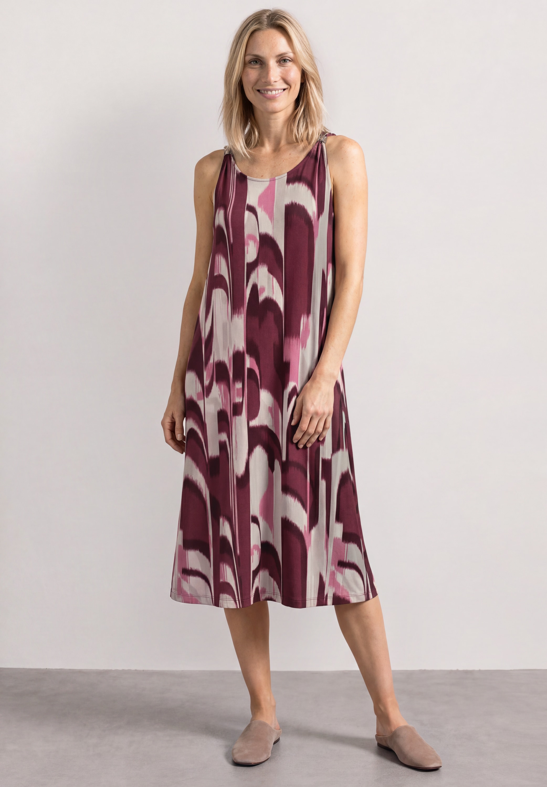 STREET ONE Midikleid Ohne Taschen aus Viskose