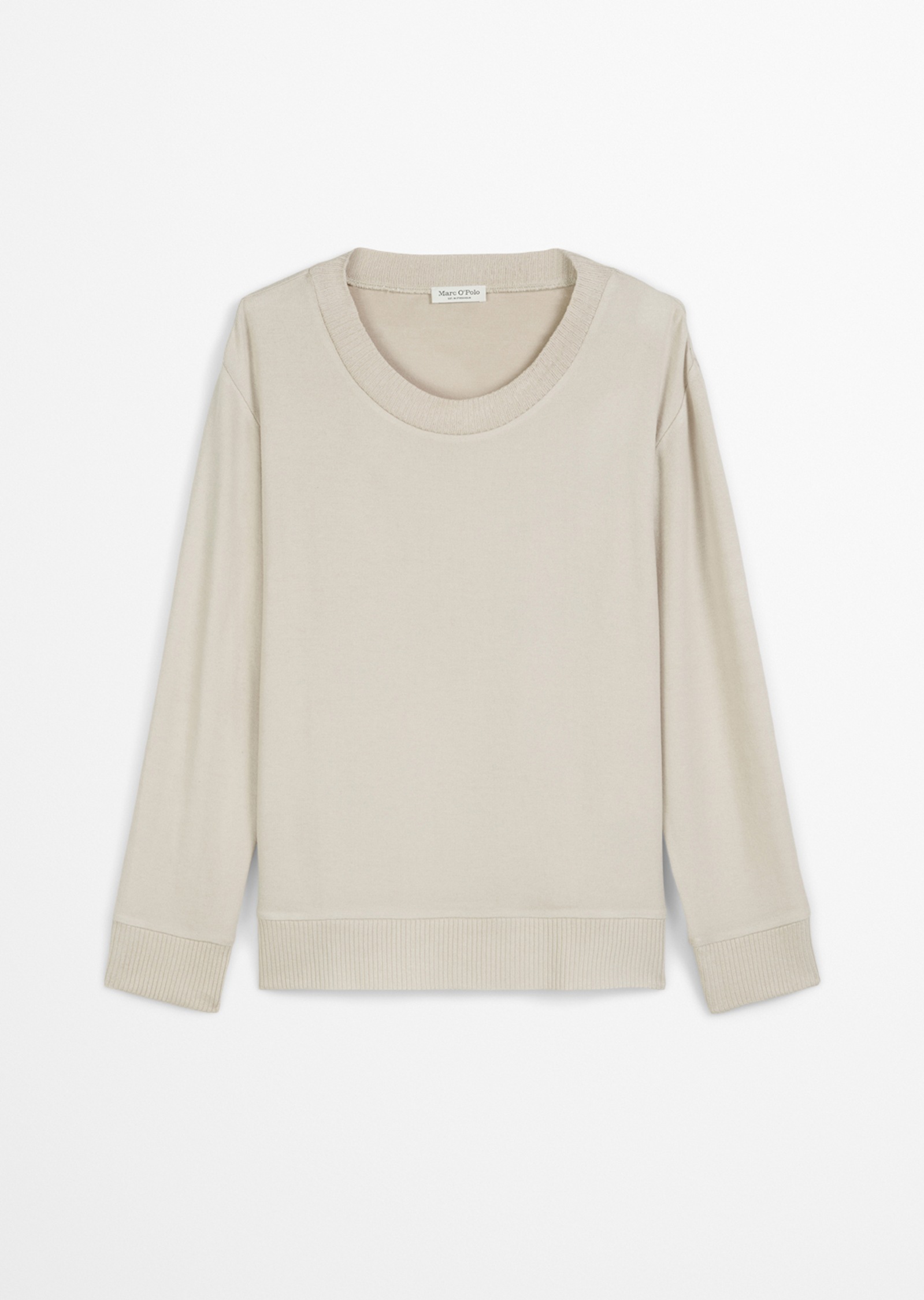Marc OPolo Langarmshirt weiter Rundhalsausschnitt, weich, leicht, lange Ärm günstig online kaufen