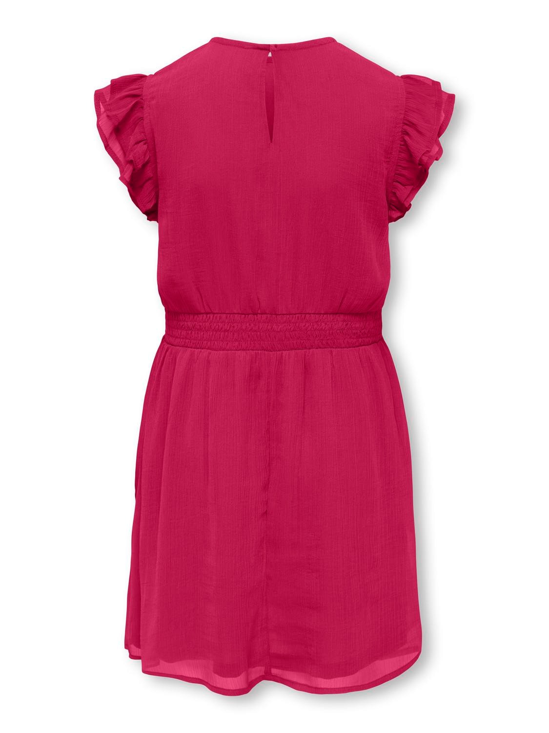 KIDS ONLY Midikleid »KOGASTA LIFE S/S DRESS WVN« Kunstfaser