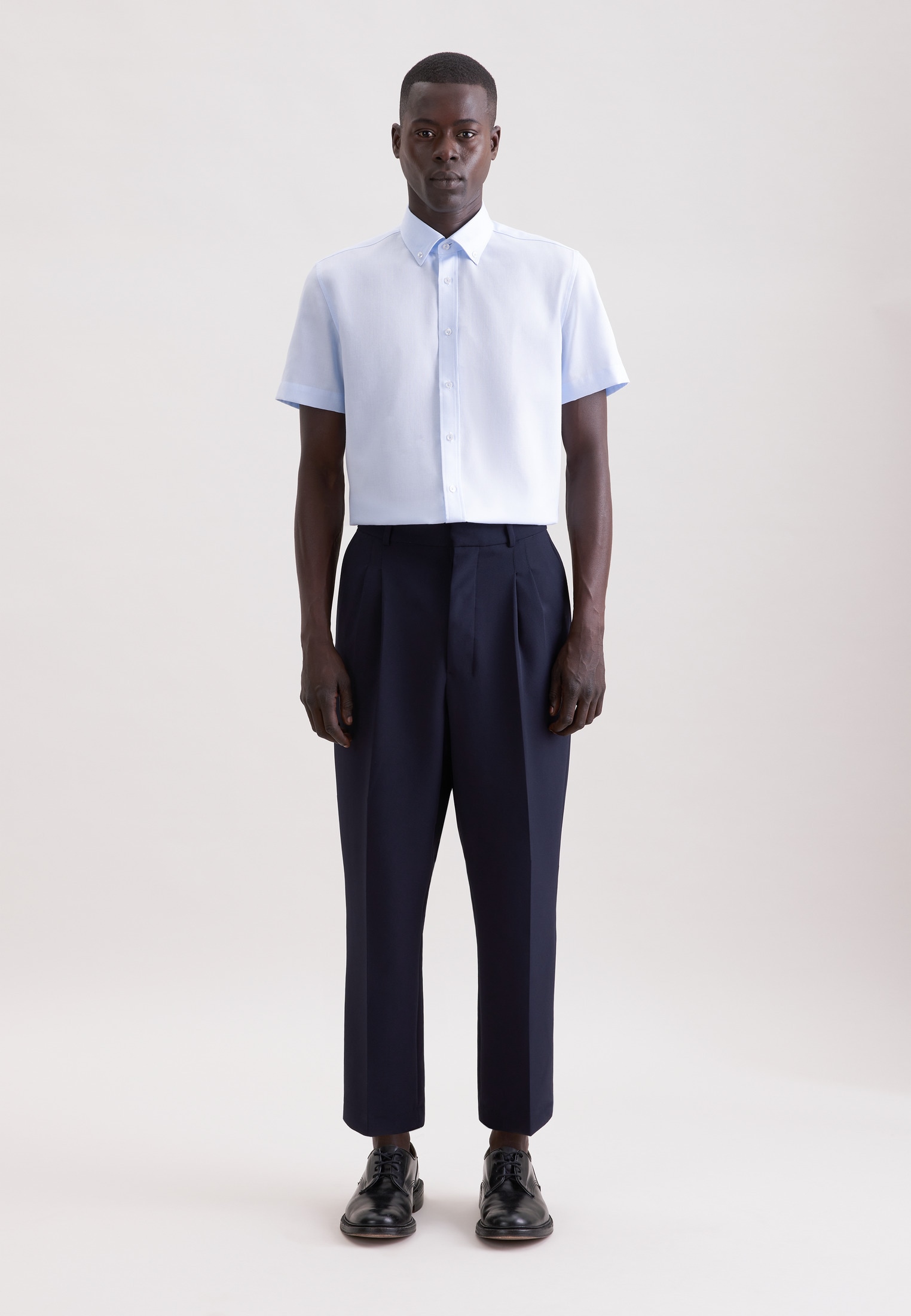 seidensticker Businesshemd »Schwarze Rose« Slim 1/2 Button-Down-Kragen Struktur