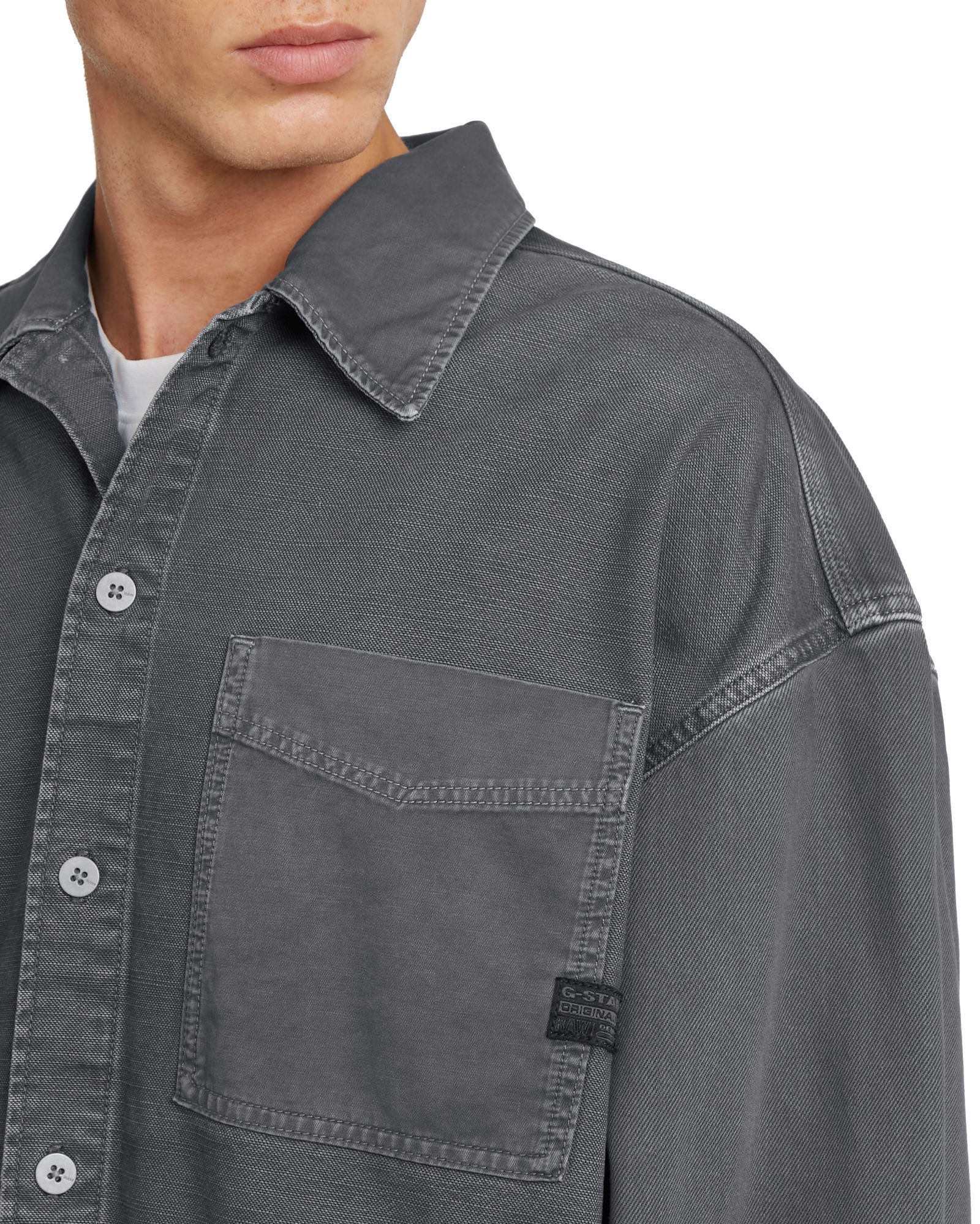 G-STAR Langarmshirt »Boxy Fit Overshirt«