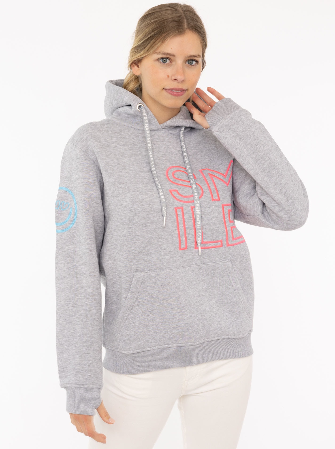 Zwillingsherz Hoodie ""Alissa 2.0"", mit SMILE Stickerei vorne und hinten günstig online kaufen