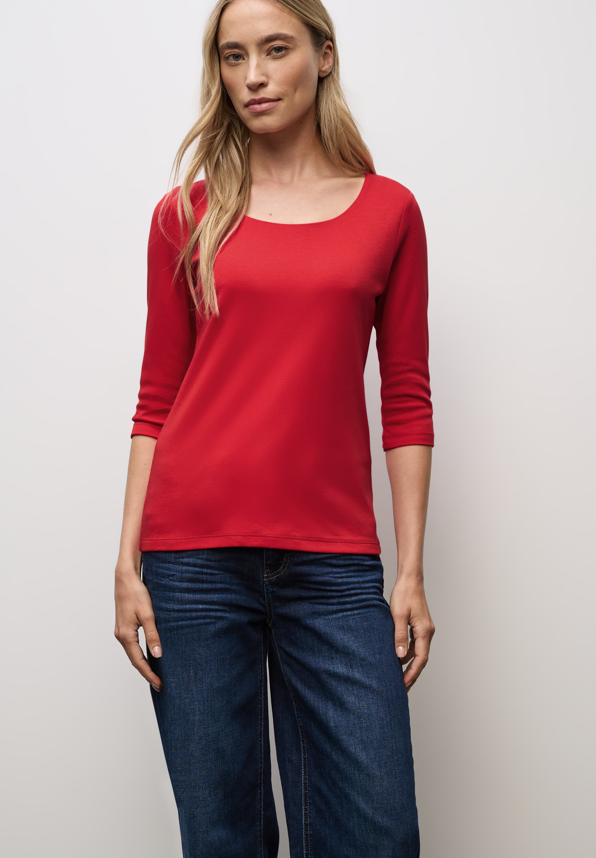 STREET ONE 3/4-Arm-Shirt "Style Pania" im Basic-Style, mit Rundhals günstig online kaufen